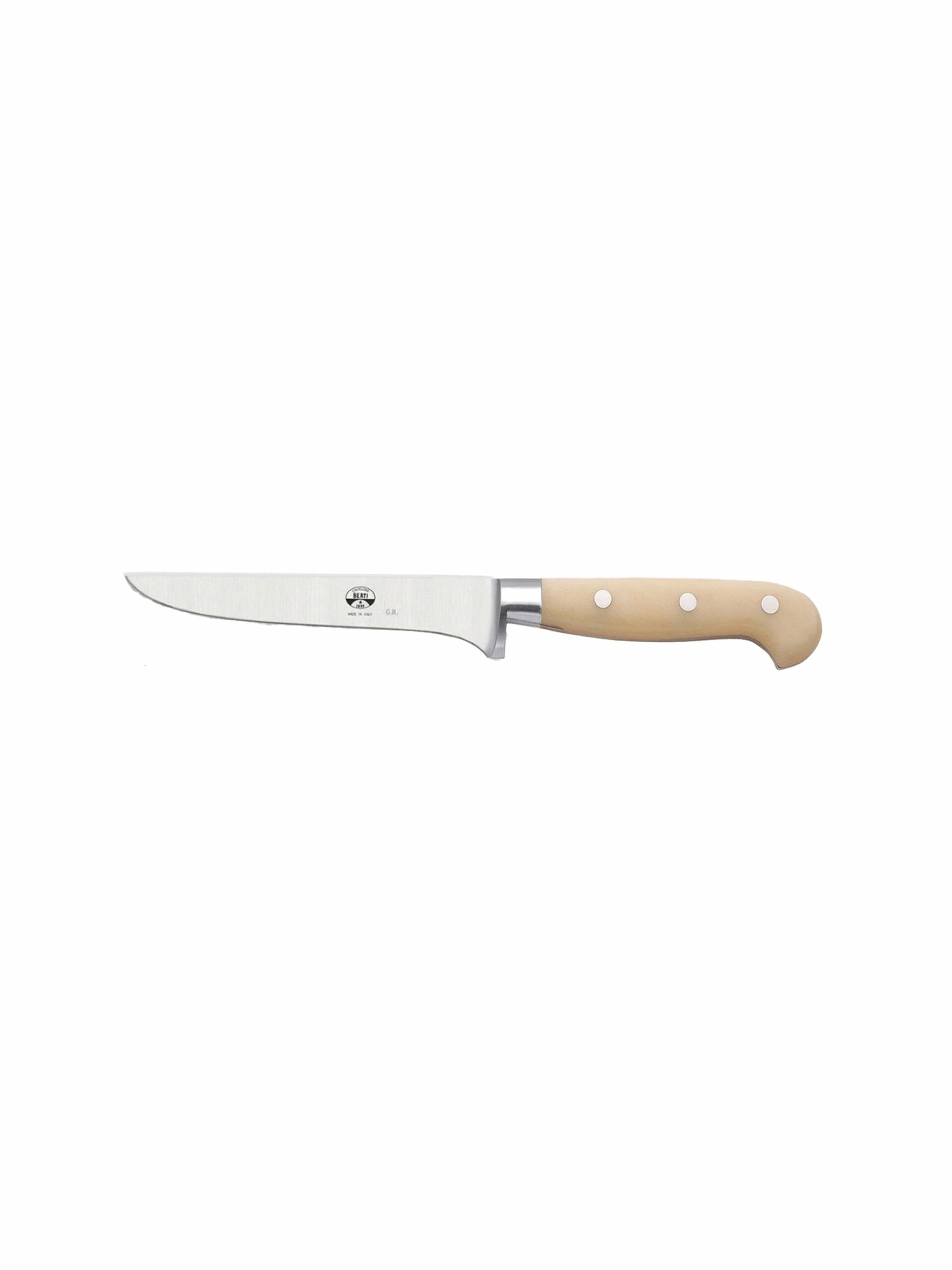 Berti White Lucite Boning Knife