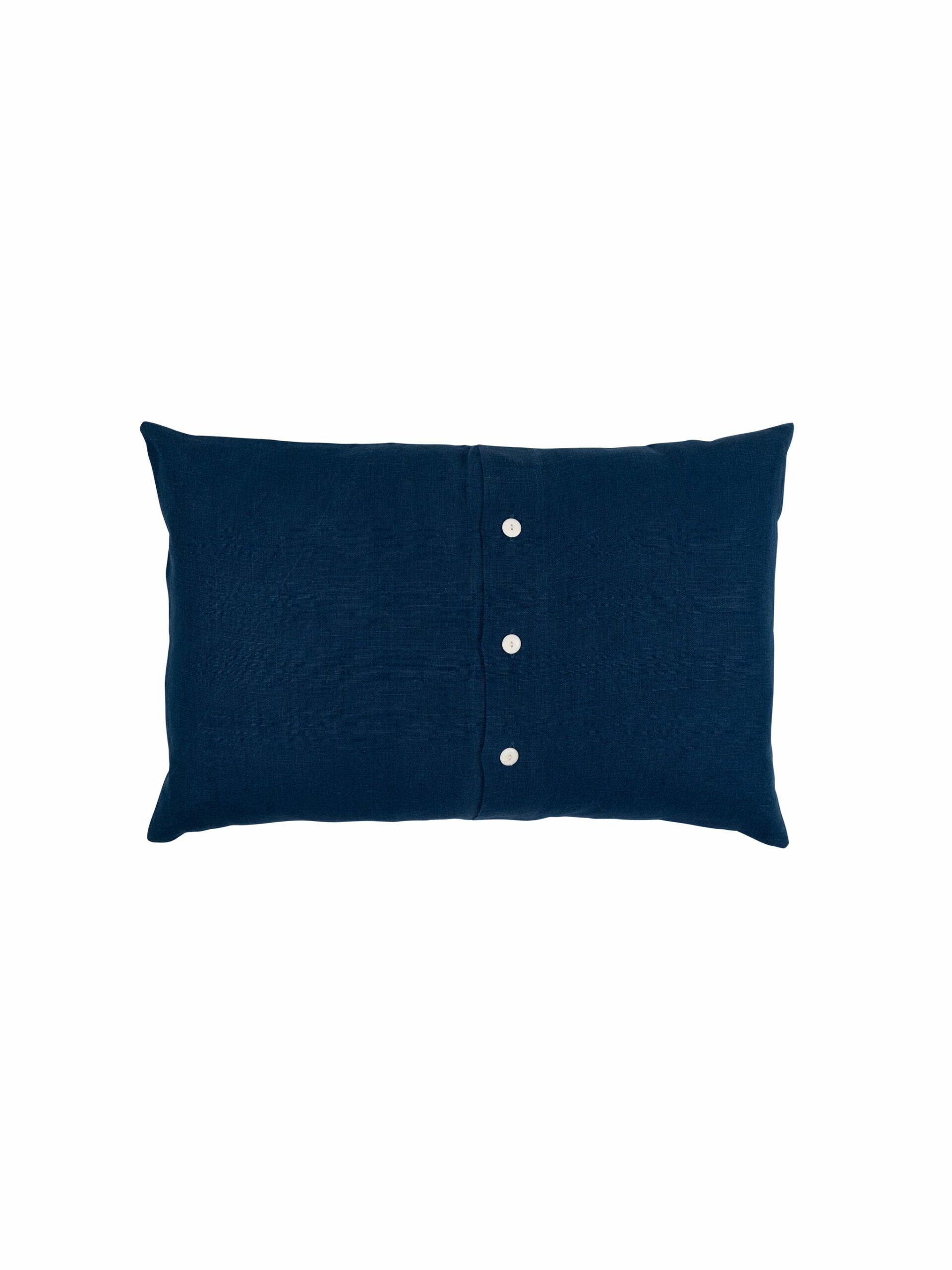 Blue Crab Linen Pillow