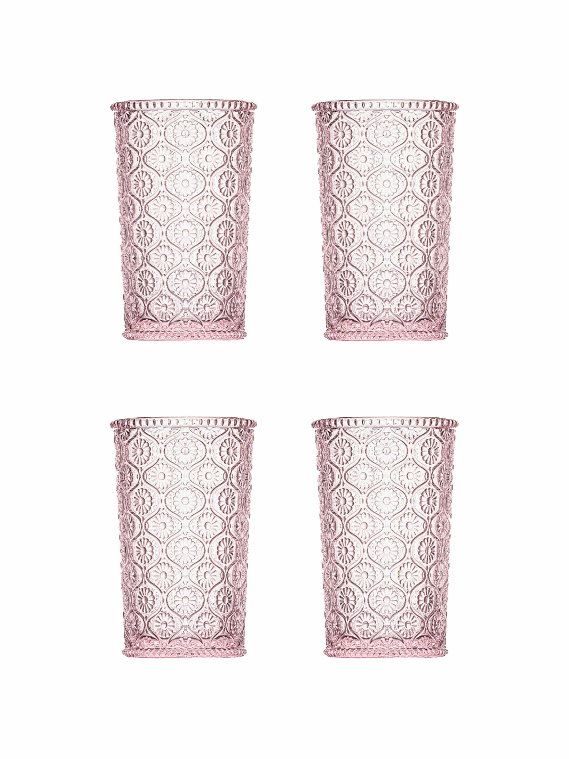 Cameo Pink Highball Glasses