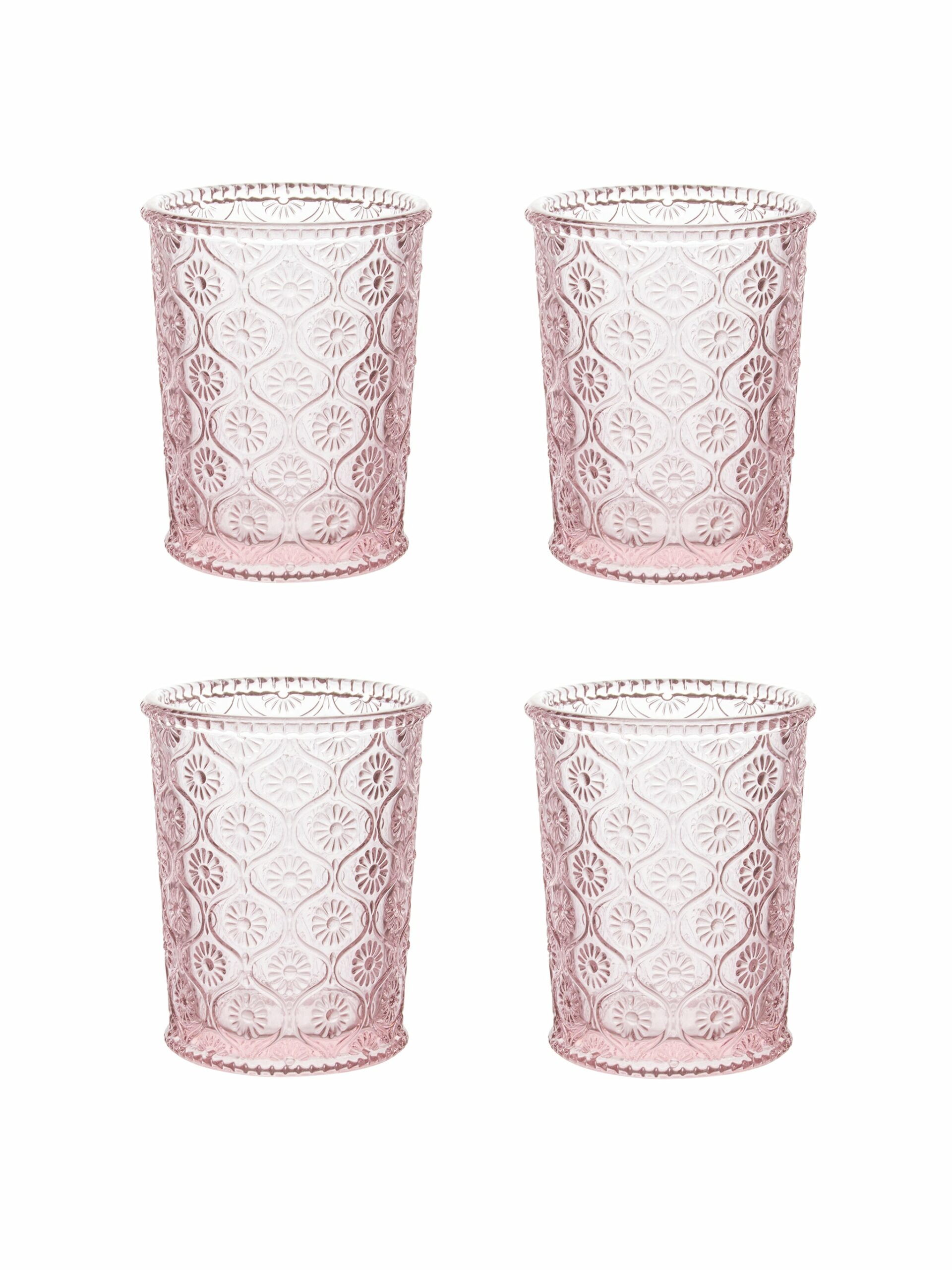 Cameo Pink Old Fashioned Glasses