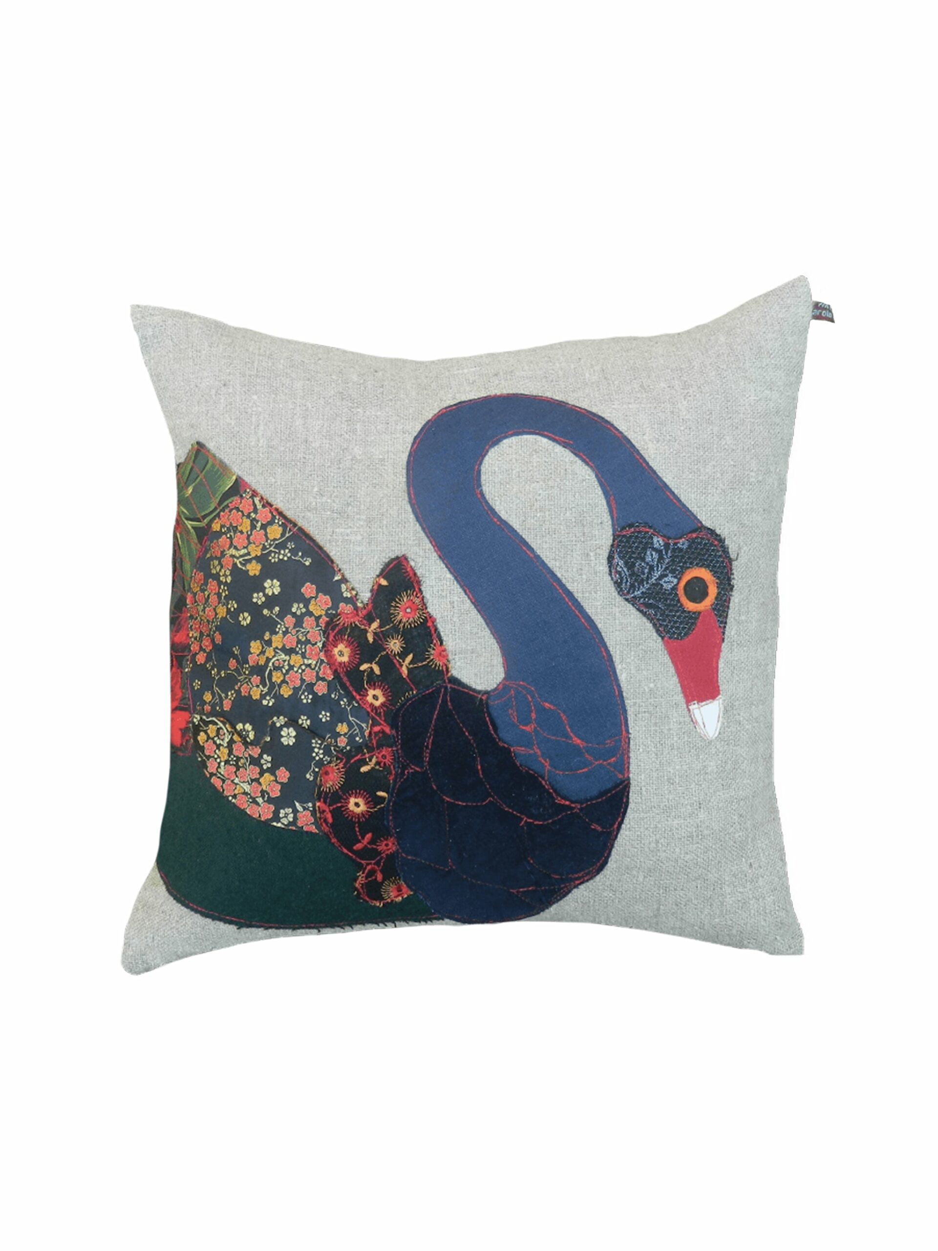 Carola van Dyke Black Swan Pillow