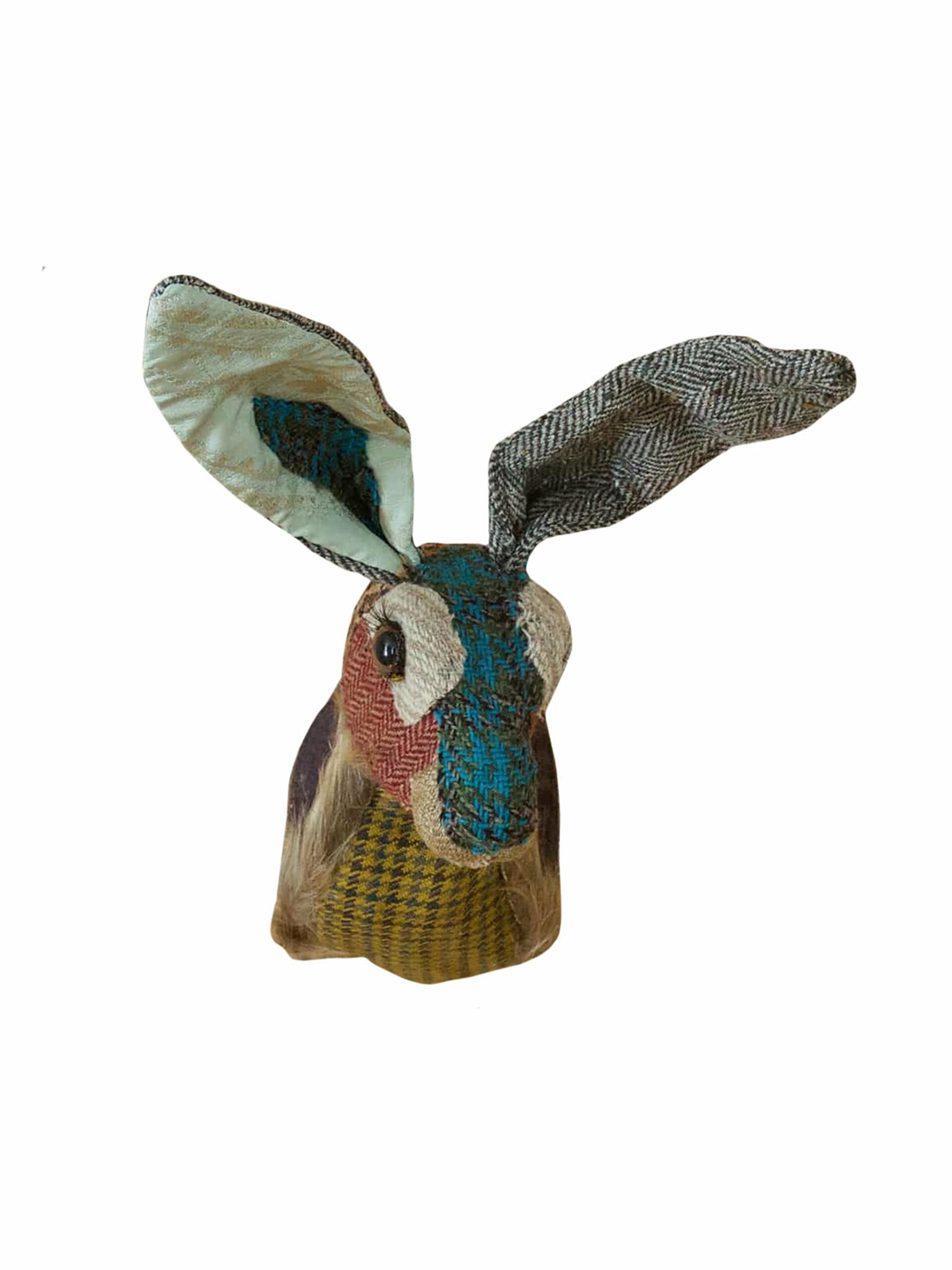 Carola van Dyke Tweed Tartan Textile Rabbit