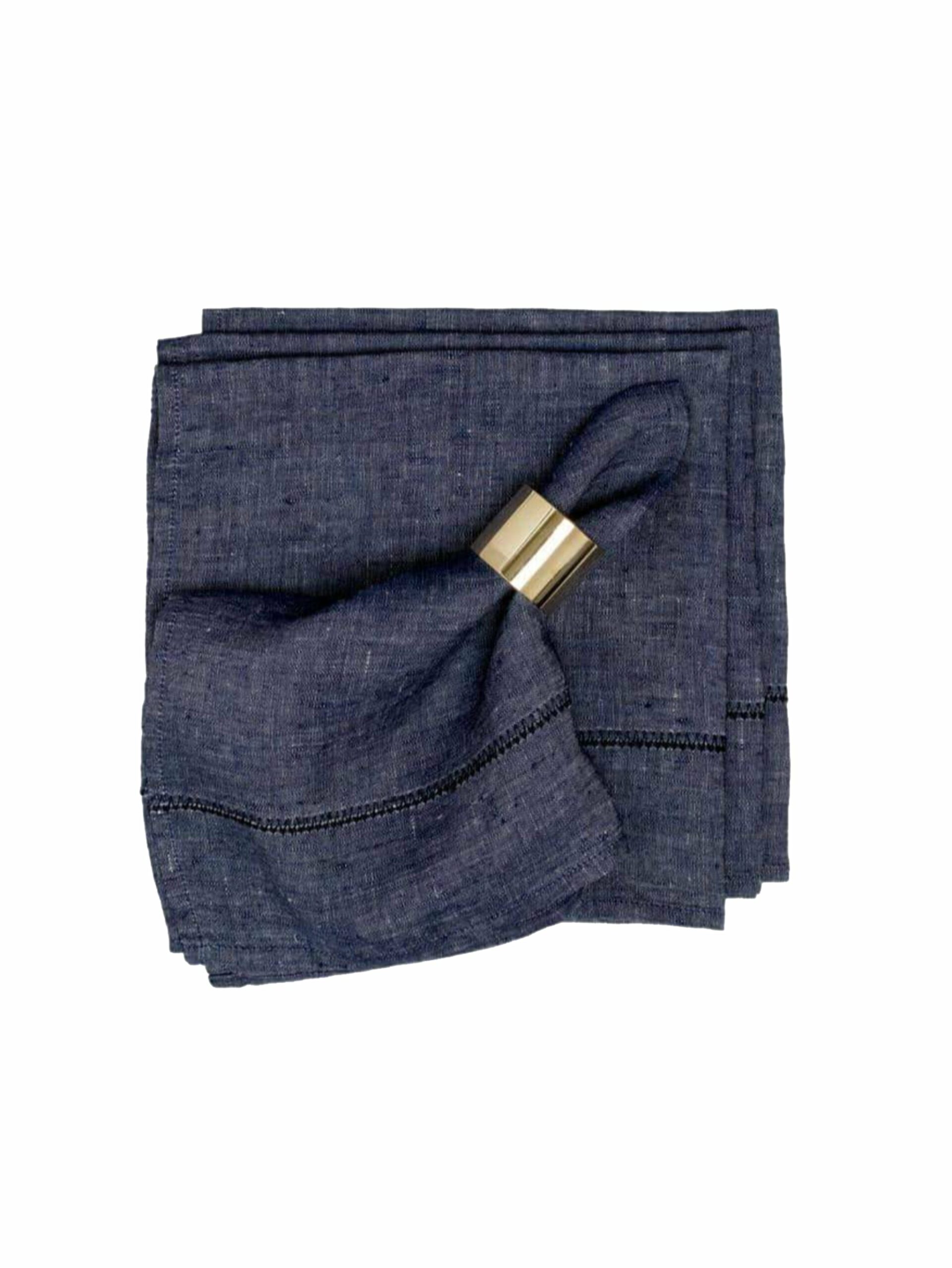 Chambray Denim Linen Napkin Set