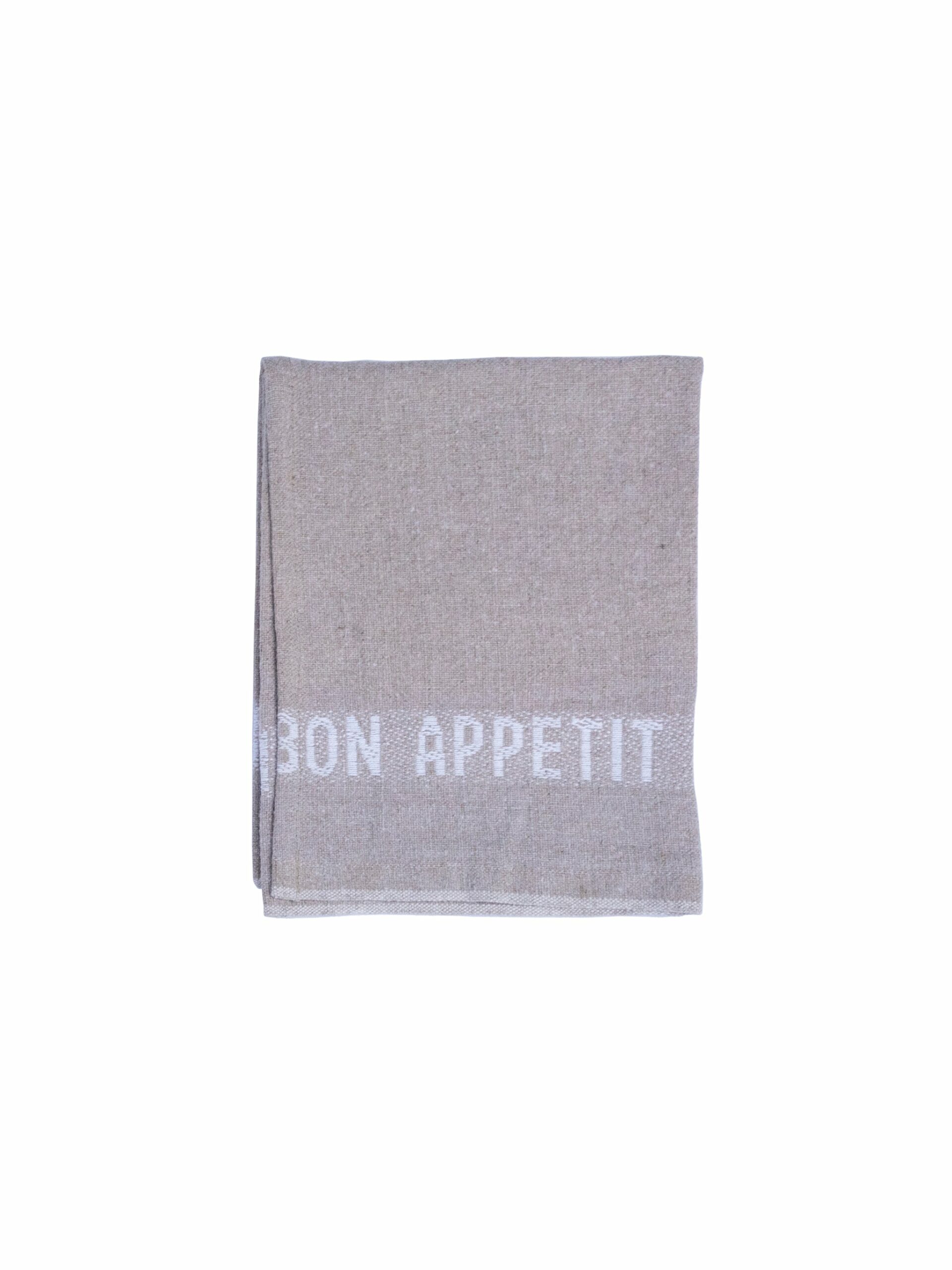 Charvet Editions Bon Appetit White on Flax Linen Collection