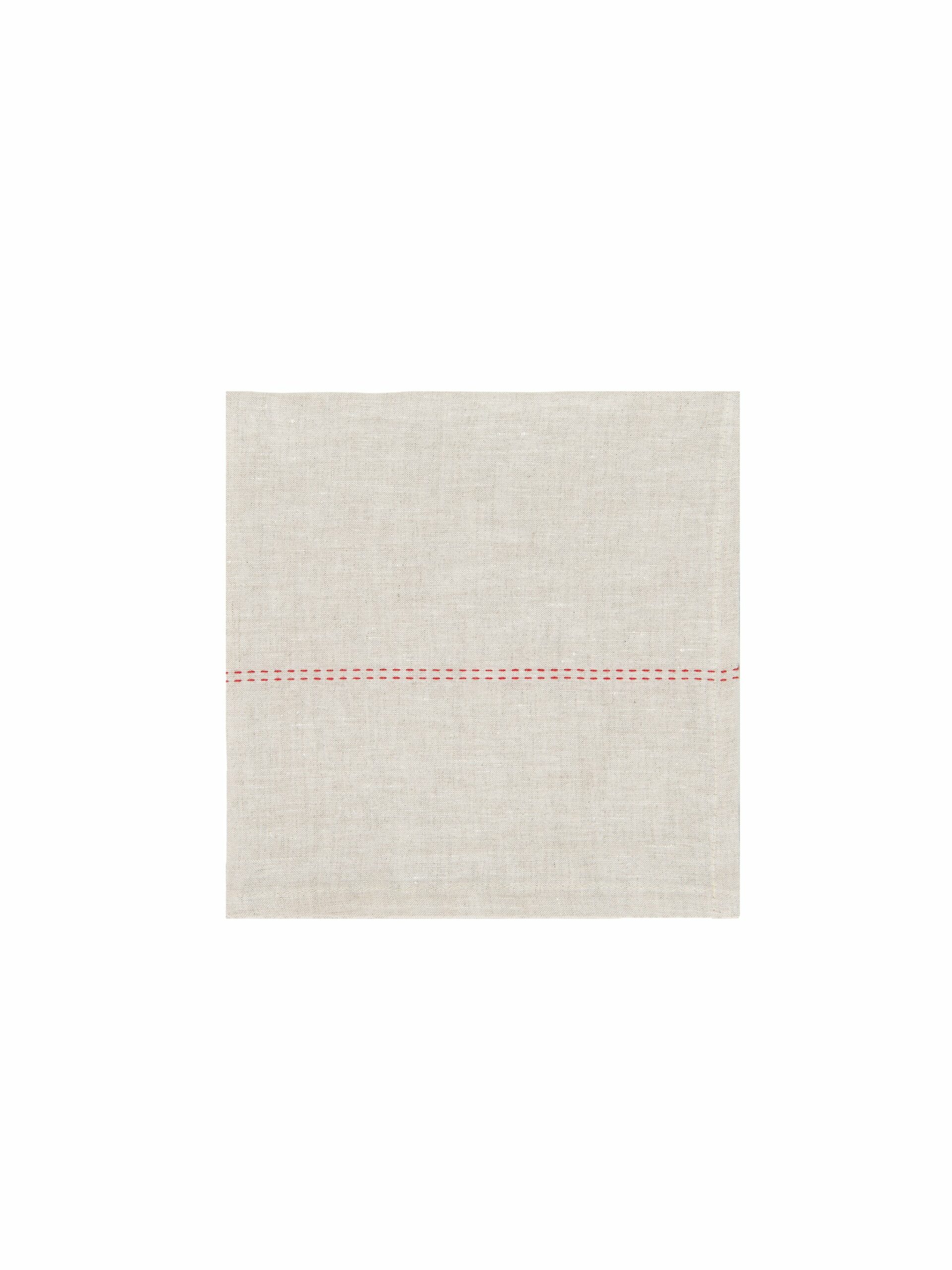 Charvet Editions Rythmo Rouge Linen Collection