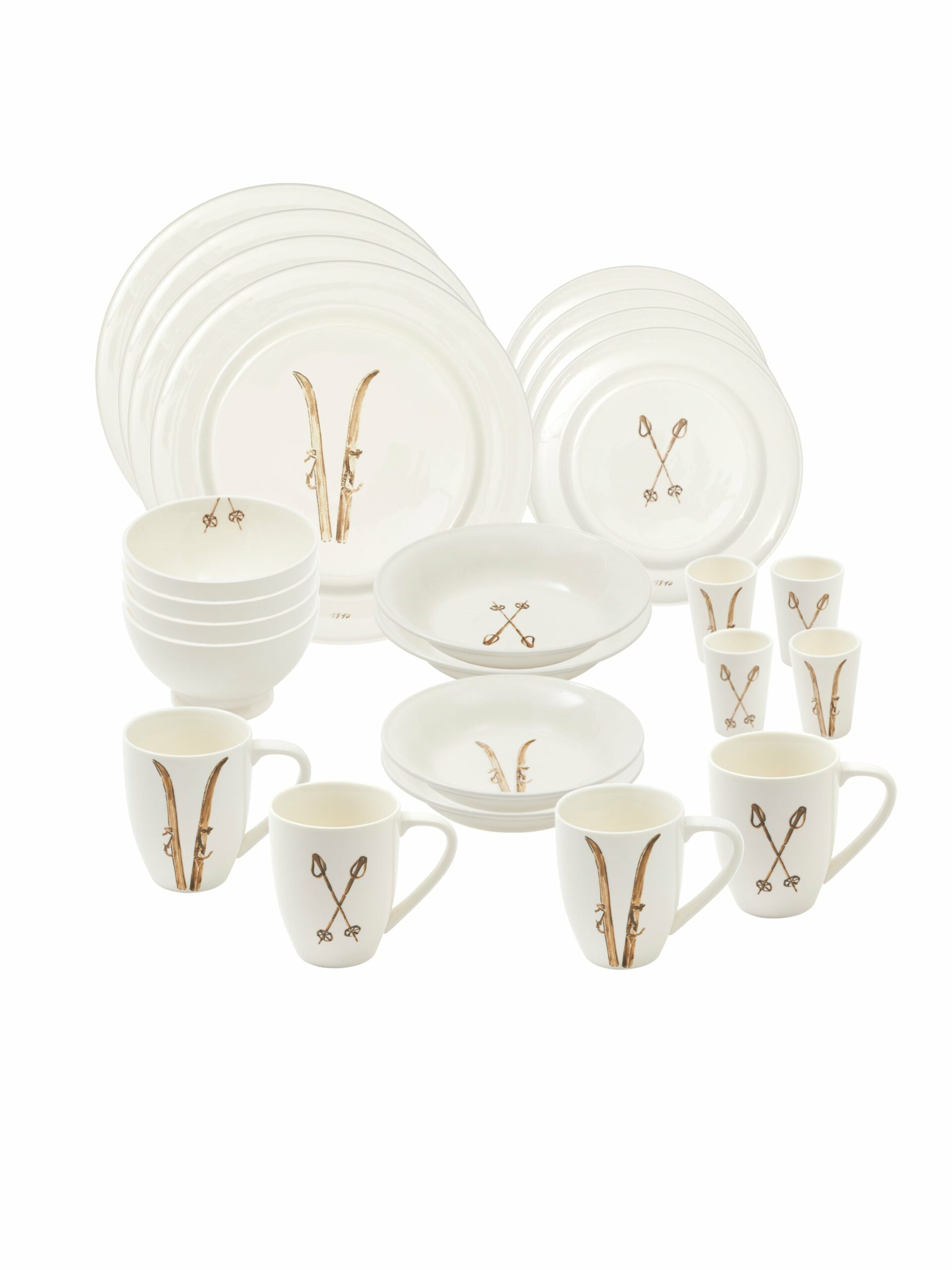 Chehoma Acentielle Ski Dinnerware Set