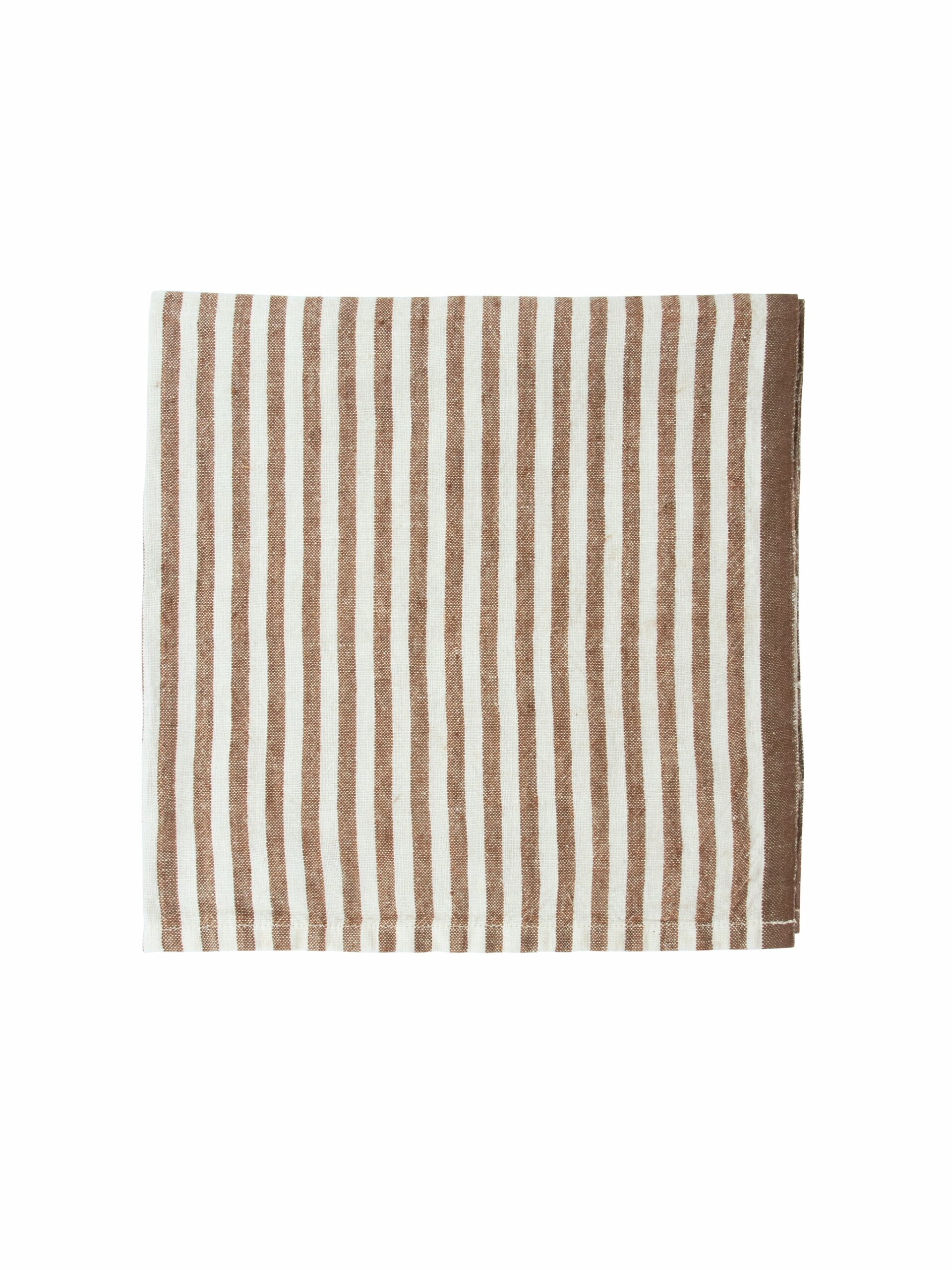 Chocolate Stripe Napkin Set