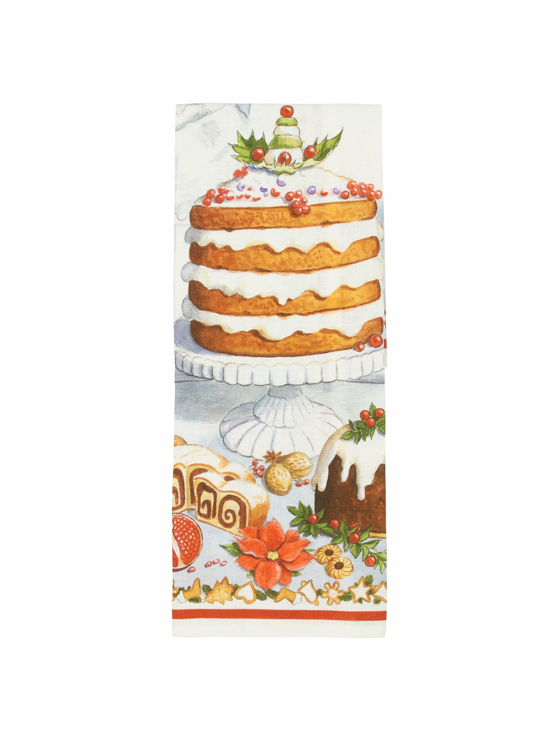 Christmas Cake Kitchen Towel