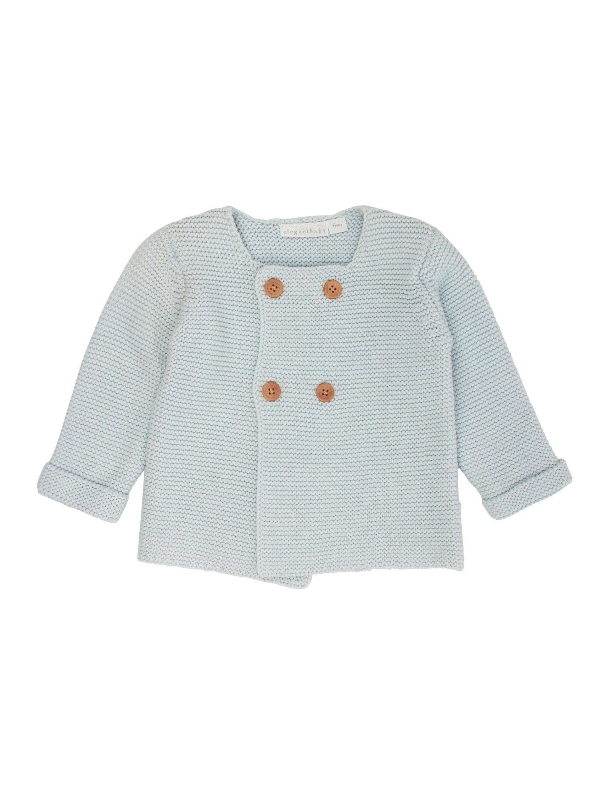 Classic Blue Cable Knit Baby Sweater and Pant Set