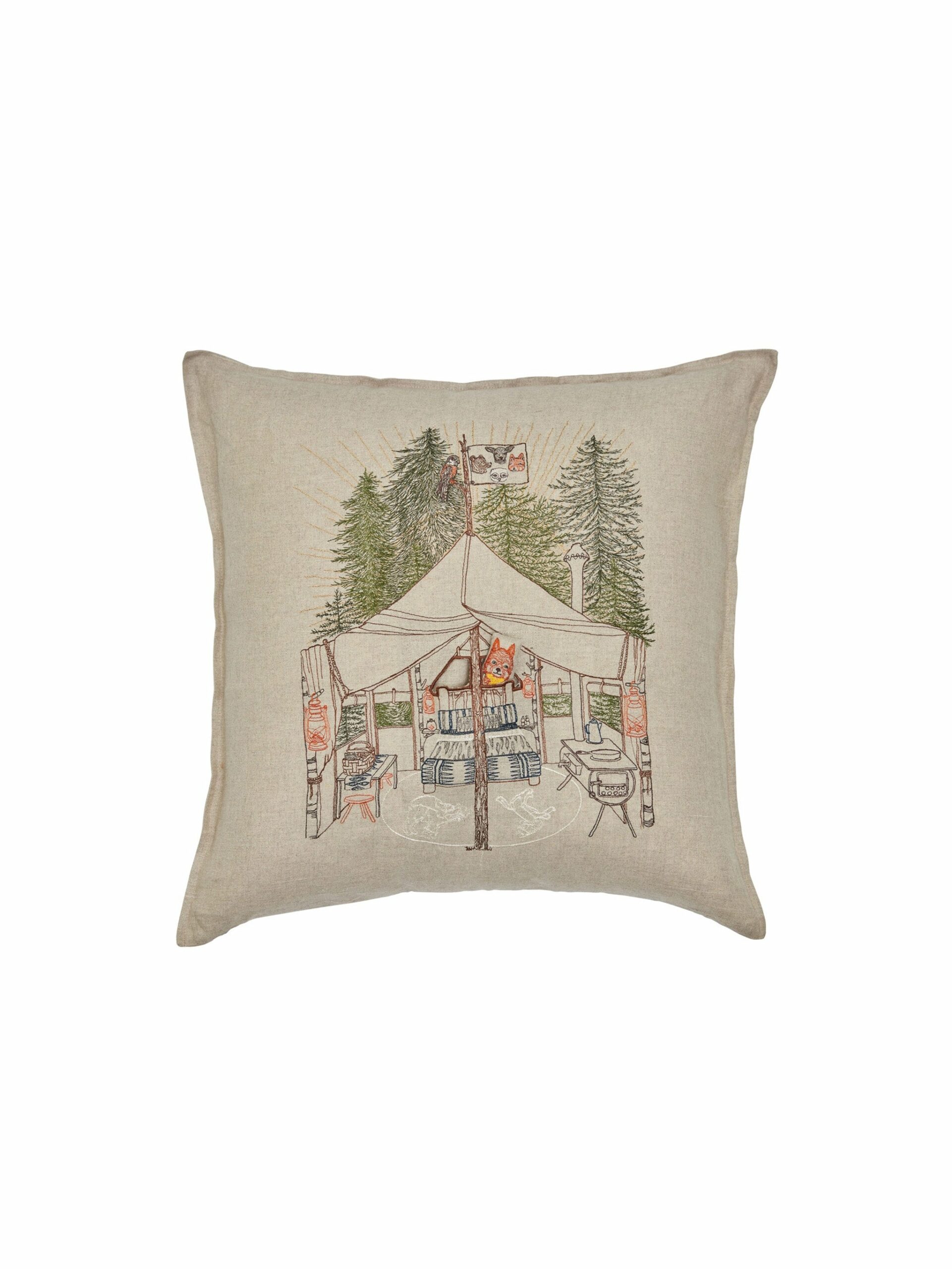 Coral & Tusk Camper Fox Pocket Pillow