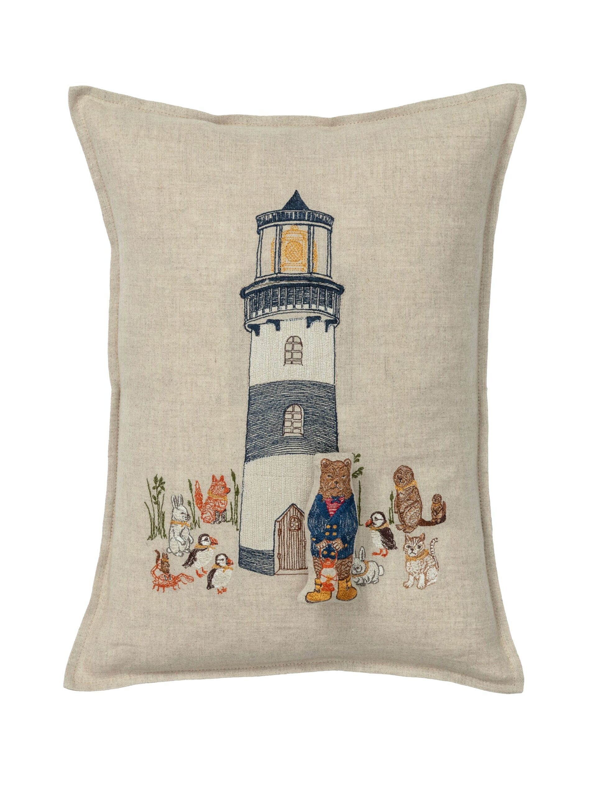 Coral & Tusk Lighthouse Friends Pocket Pillow