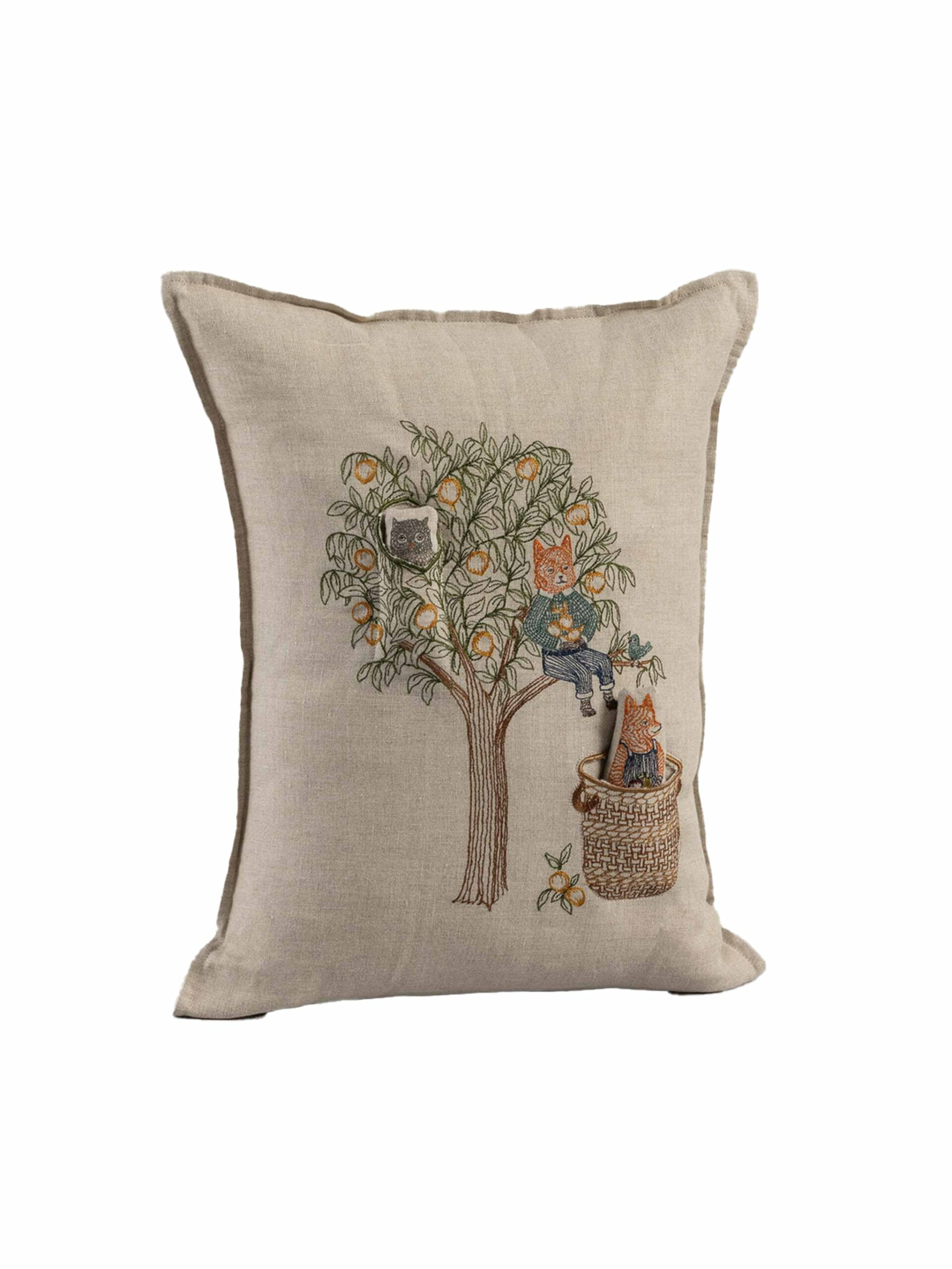 Coral & Tusk Peach Tree Pocket Pillow