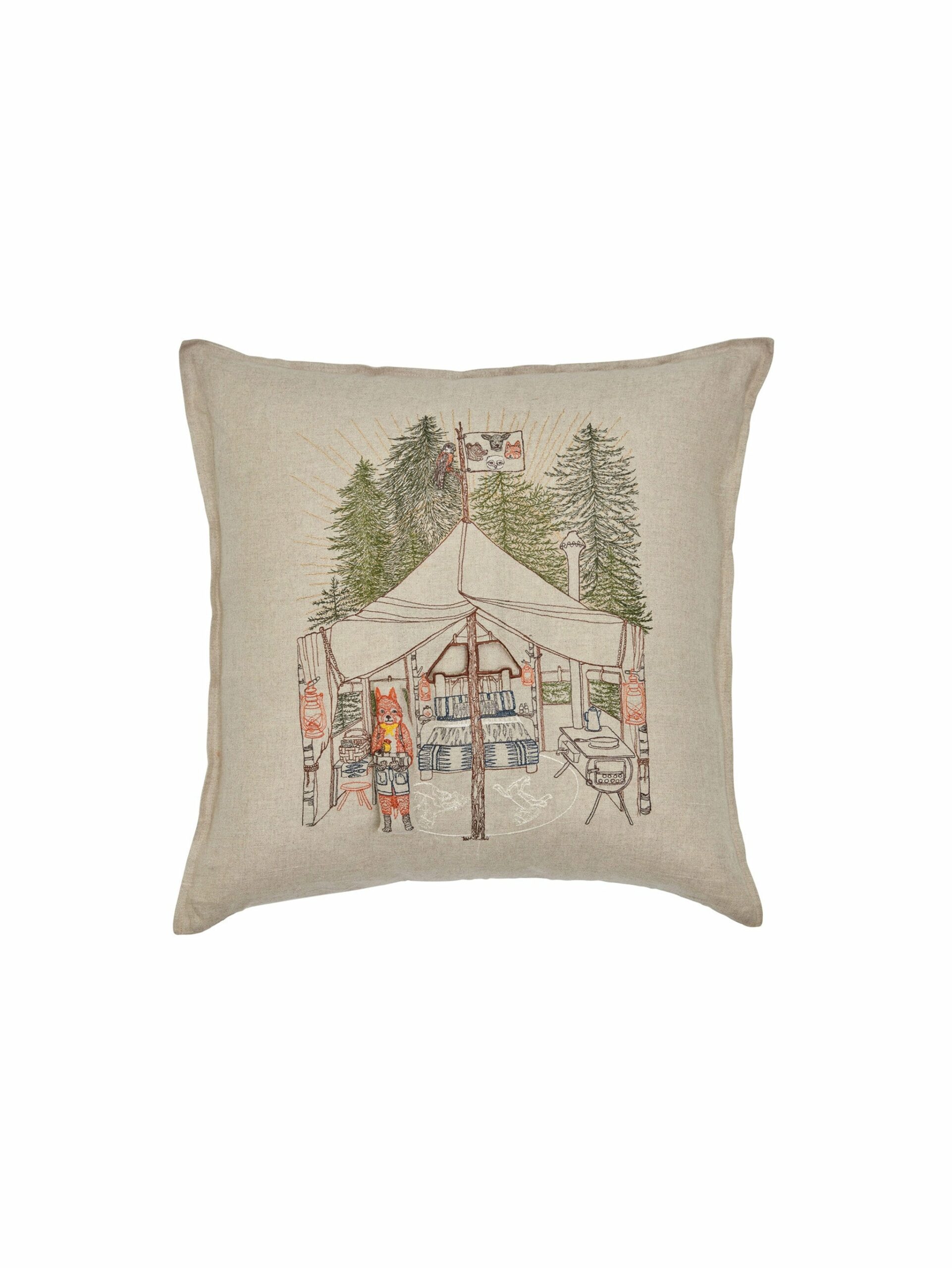 Coral & Tusk Camper Fox Pocket Pillow