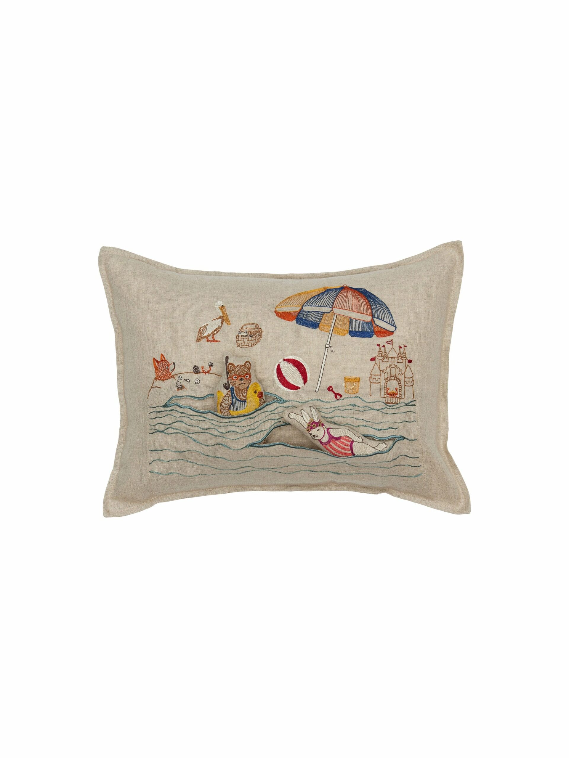 Coral & Tusk Day at the Beach Pocket Pillow