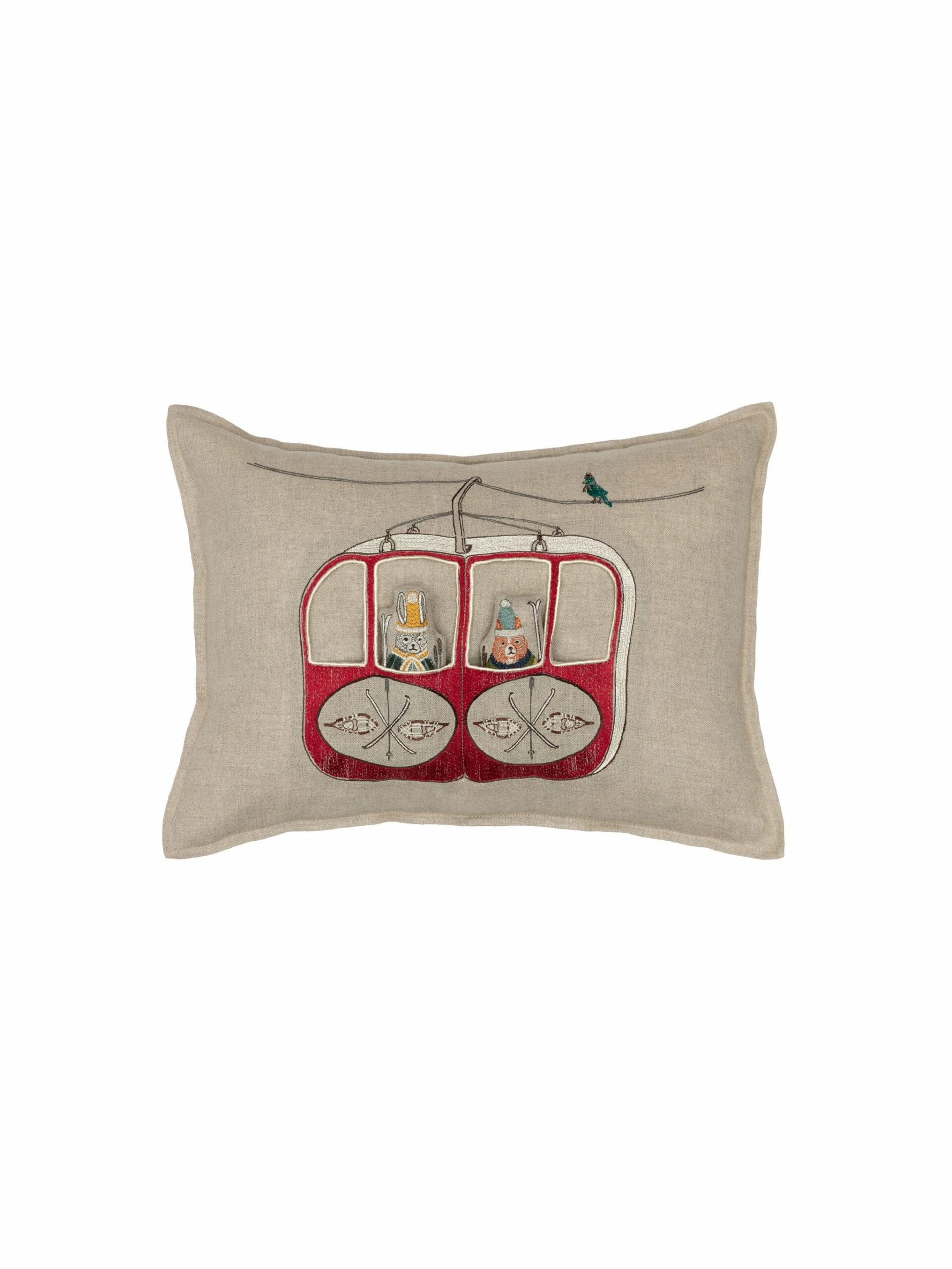 Coral & Tusk Gondola Ski Lift Pocket Pillow