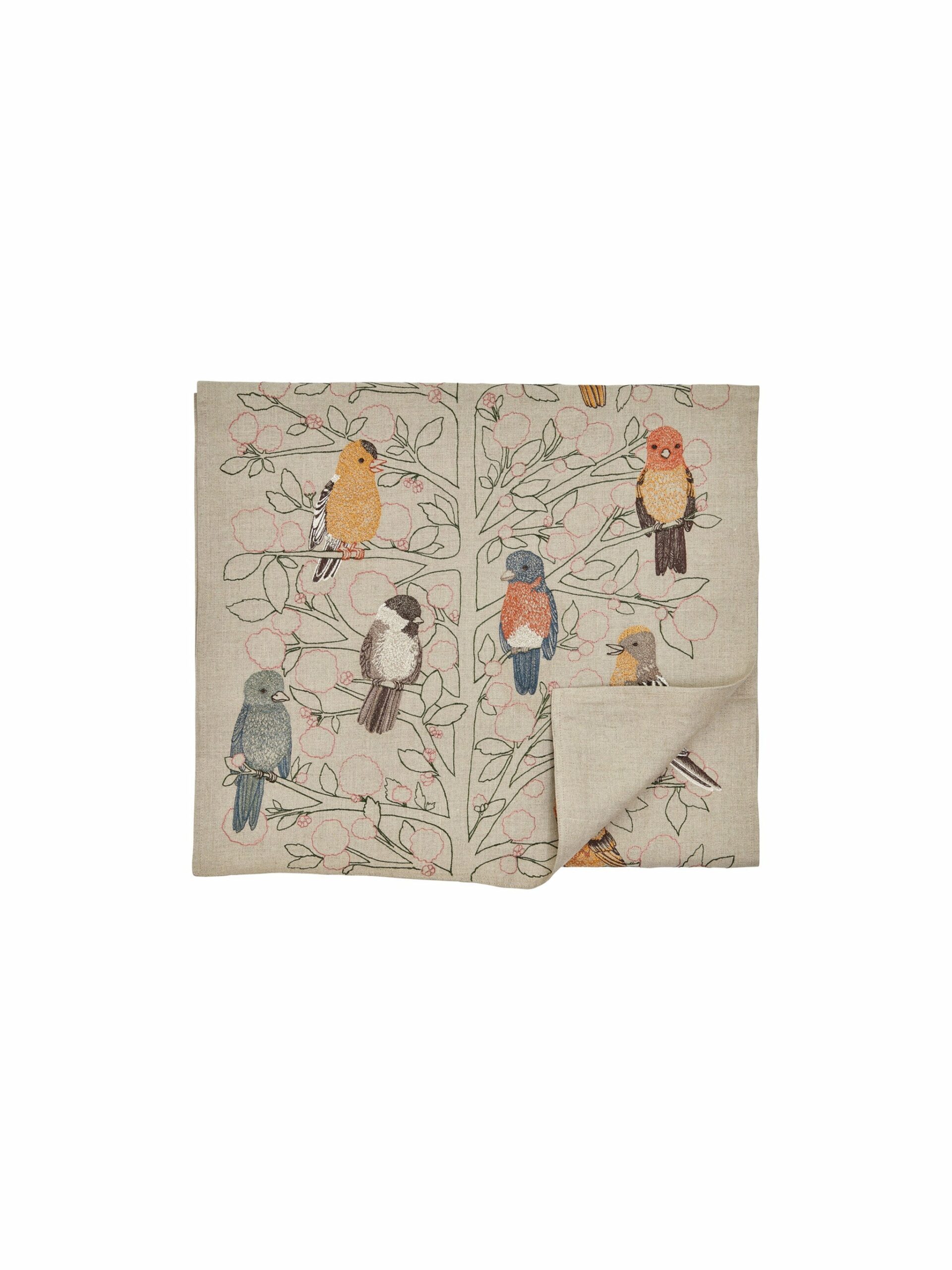 Coral & Tusk Songbirds Tree Table Runner