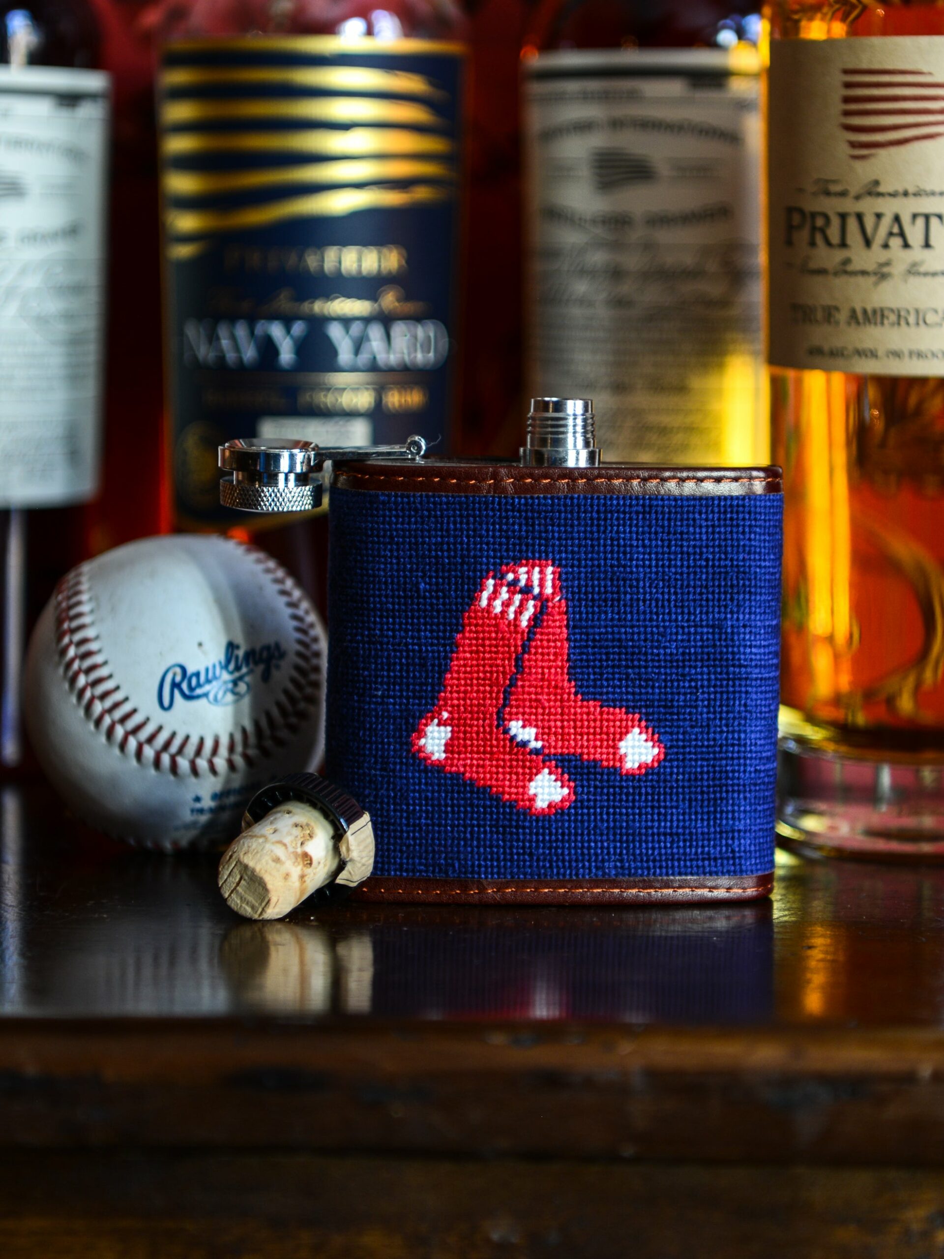 Smathers & Branson Boston Red Sox 2018 World Series Needlepoint Coasters