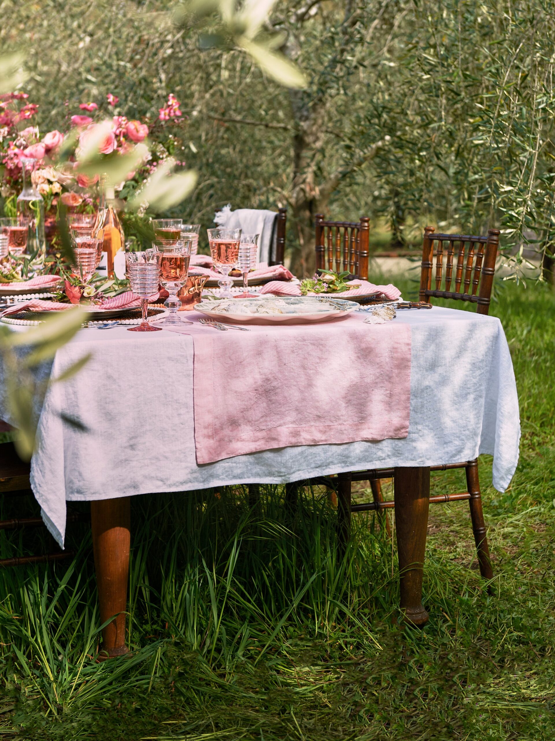 Edgartown Pink Linen Collection