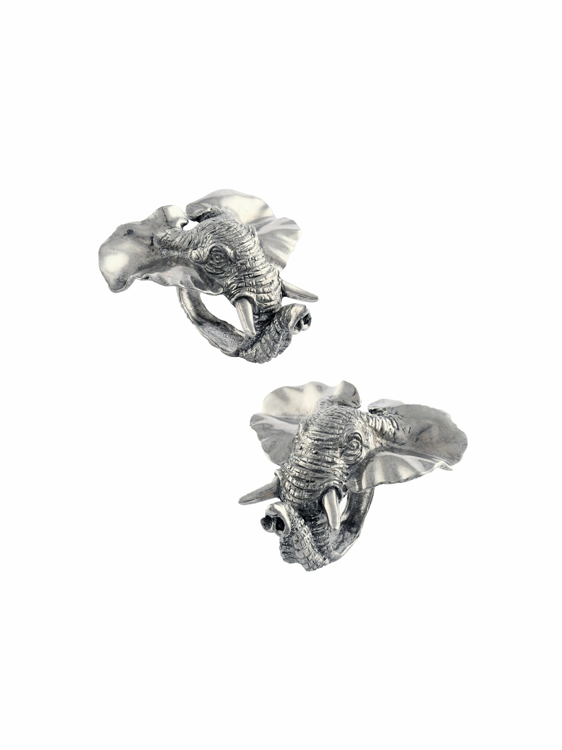 Elephant Pewter Napkin Rings