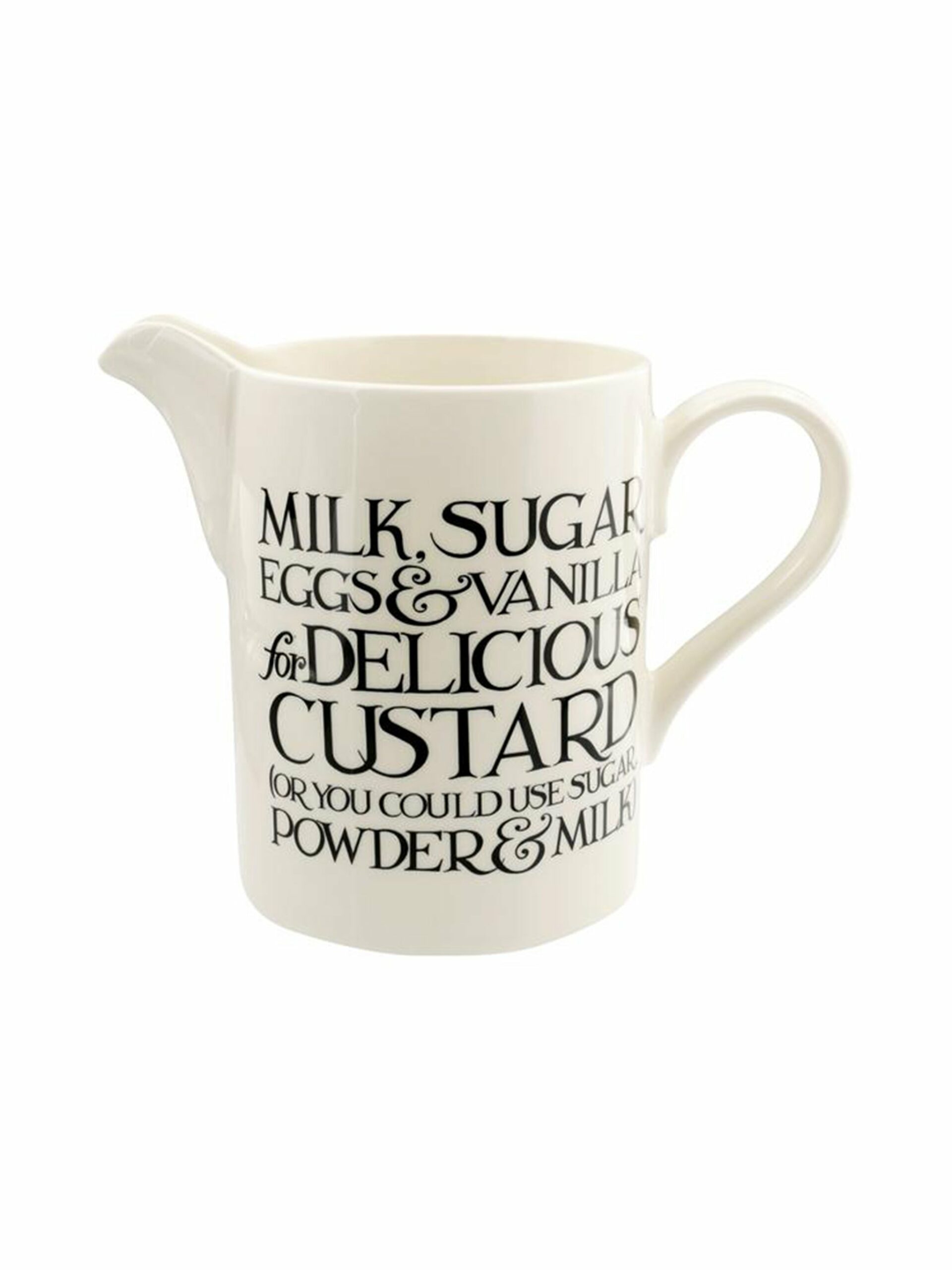 Emma Bridgewater Black Toast Large Straight Jug