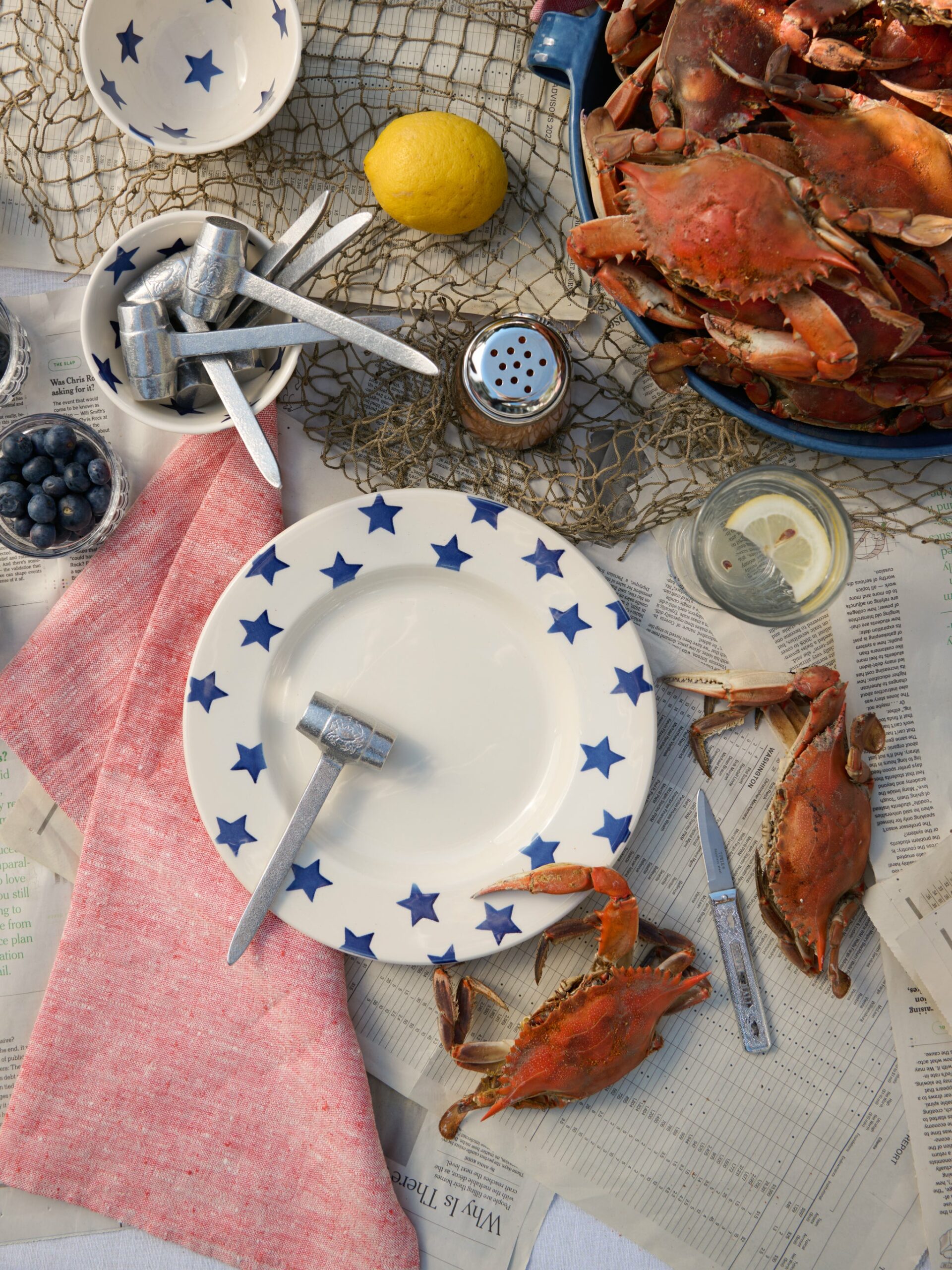 Emma Bridgewater Blue Star Dinner Plate