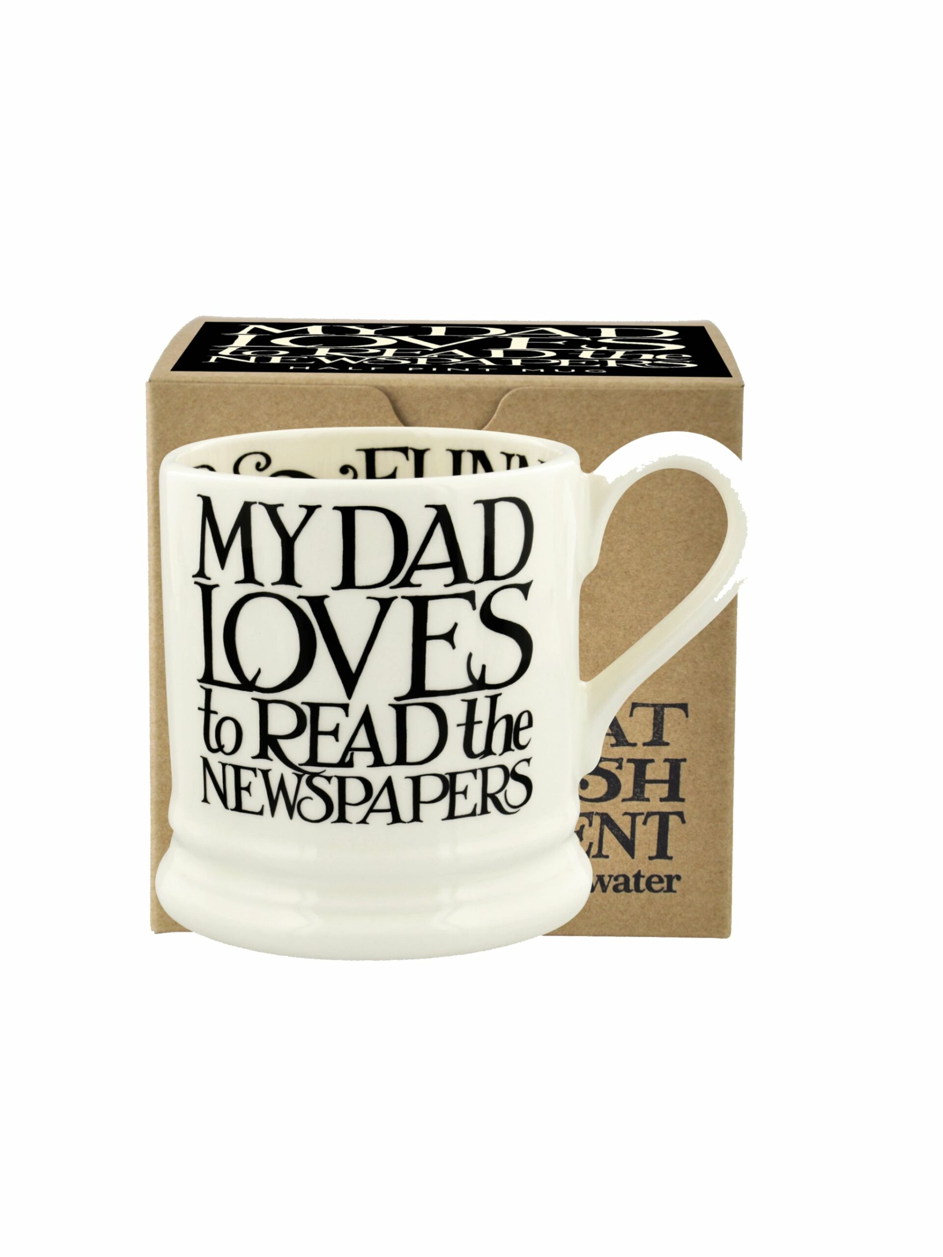 Emma Bridgewater Black Toast Boxed I Love My Dad Half Pint Mug