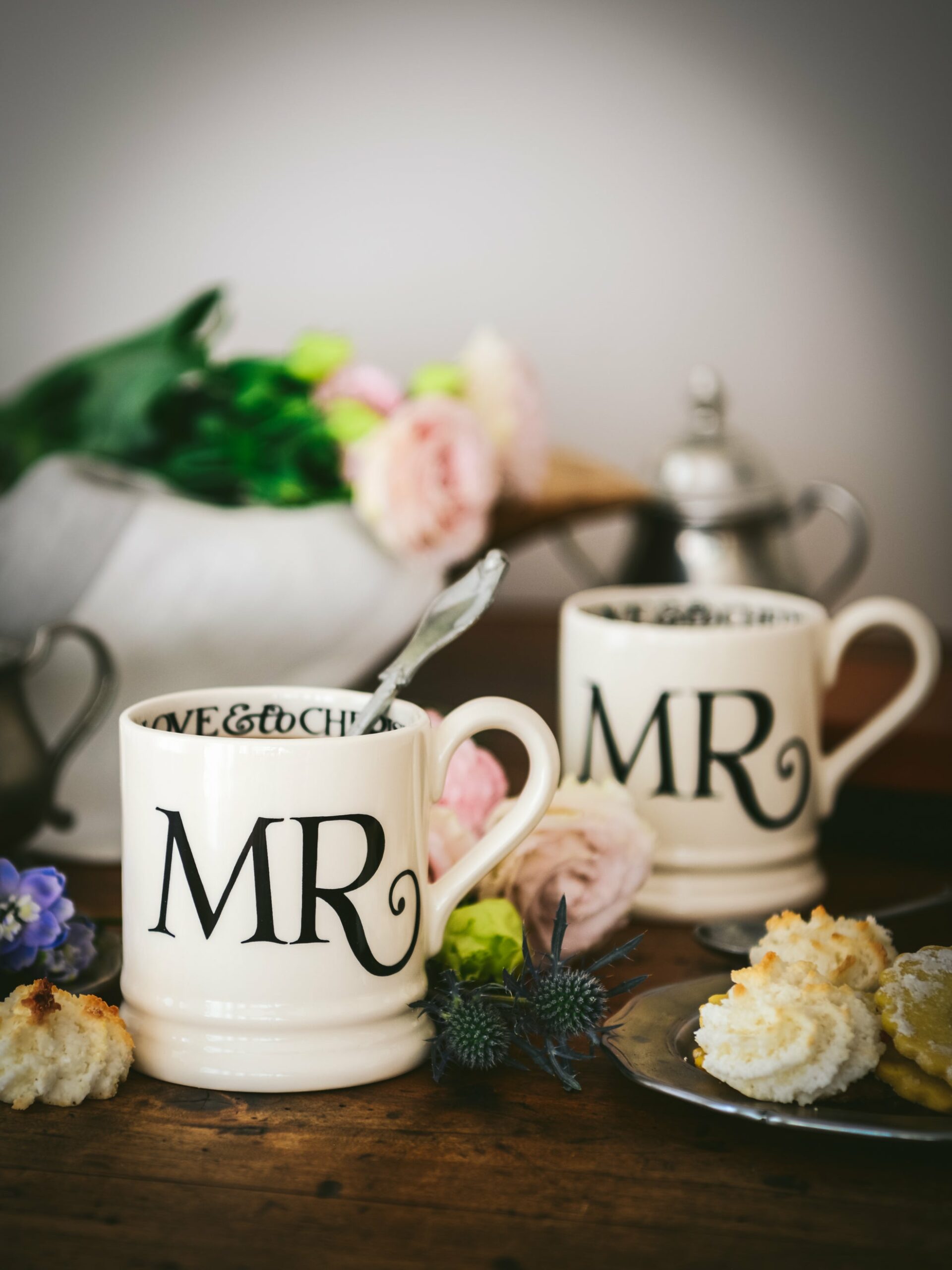 Emma Bridgewater Mr. & Mrs. Mrs. & Mrs. and Mr. & Mr. Half Pint Mugs