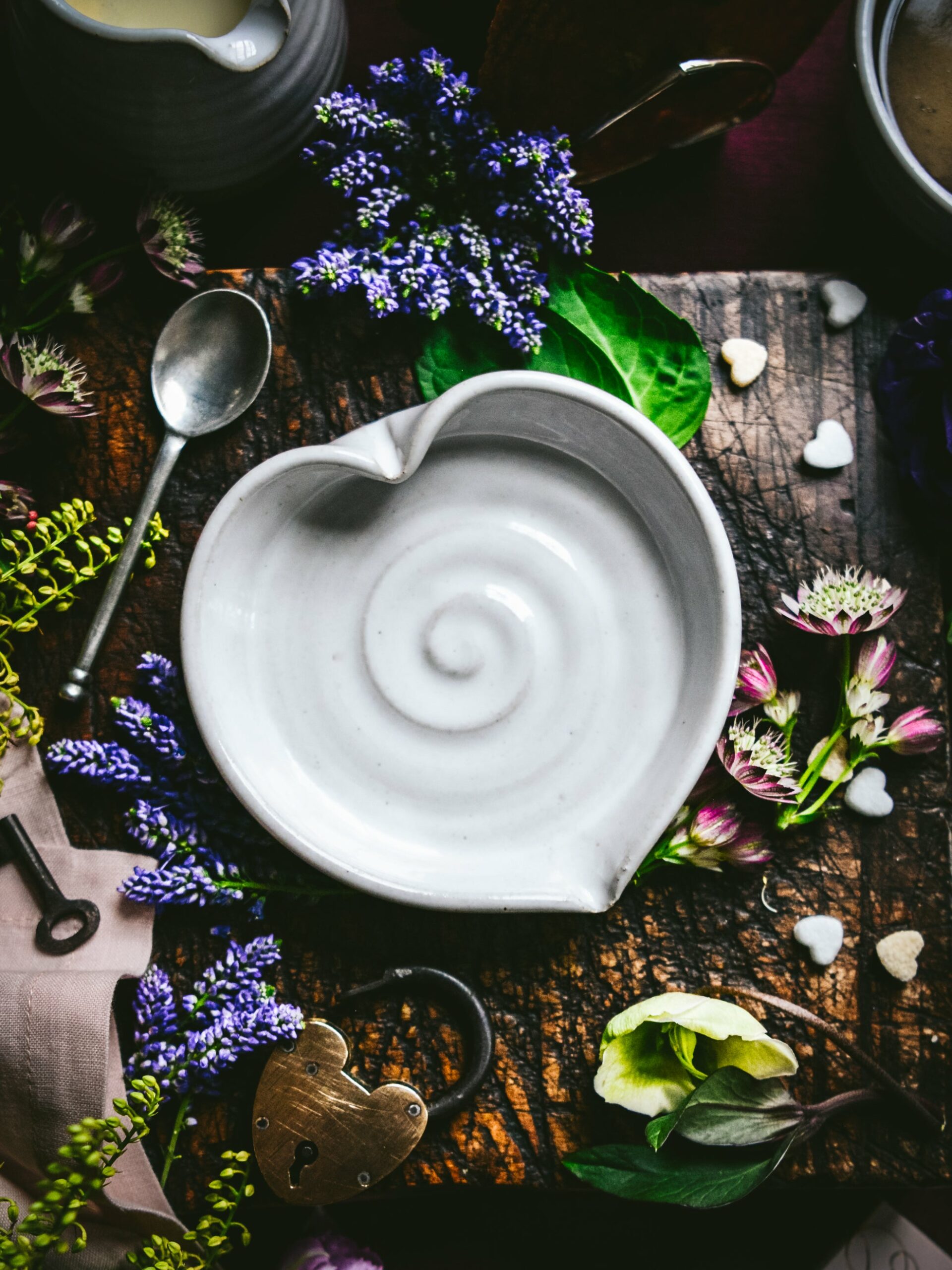 Farmhouse Pottery Heart Candy Dish