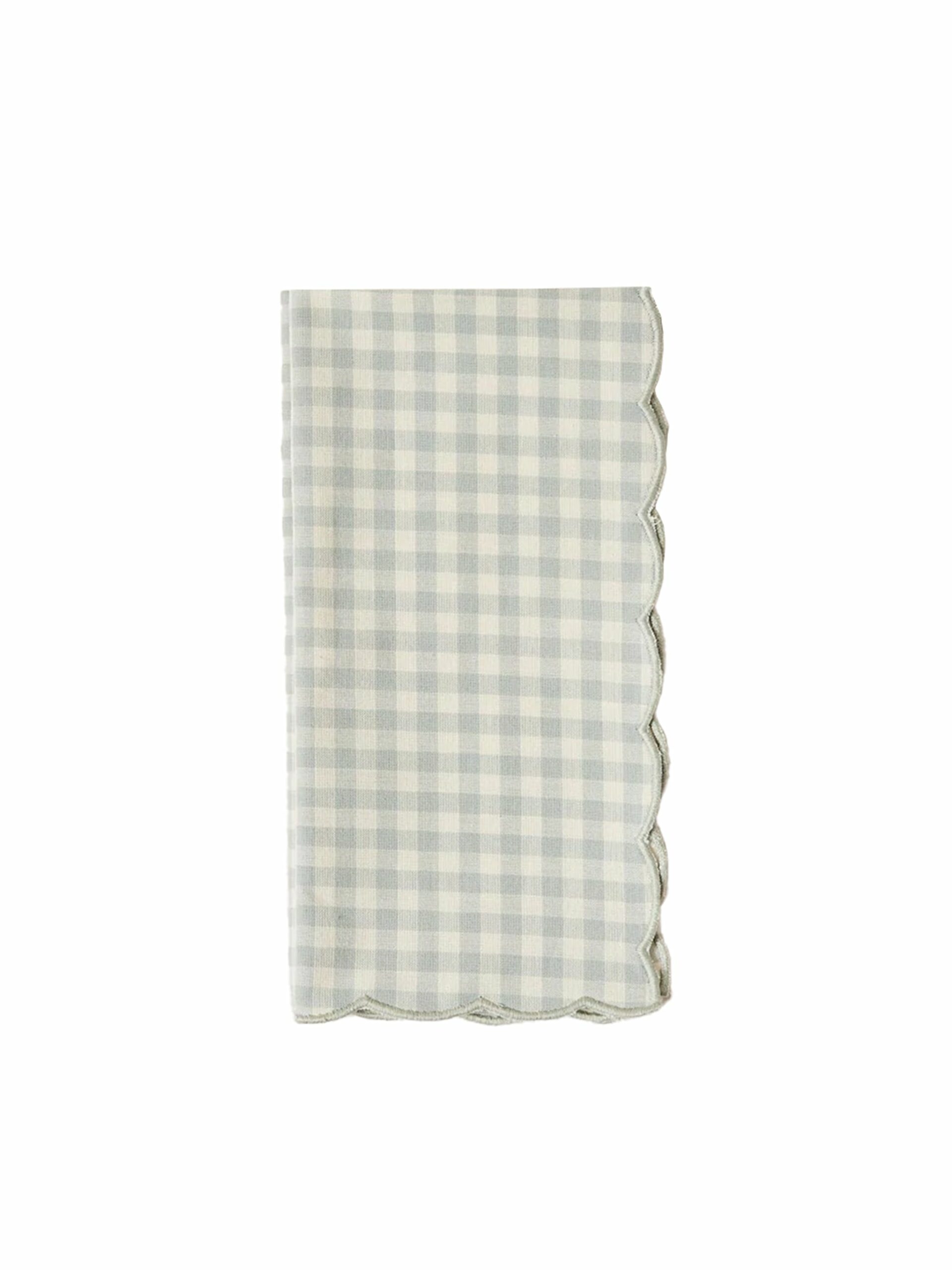 Petite Gingham Scalloped Napkins