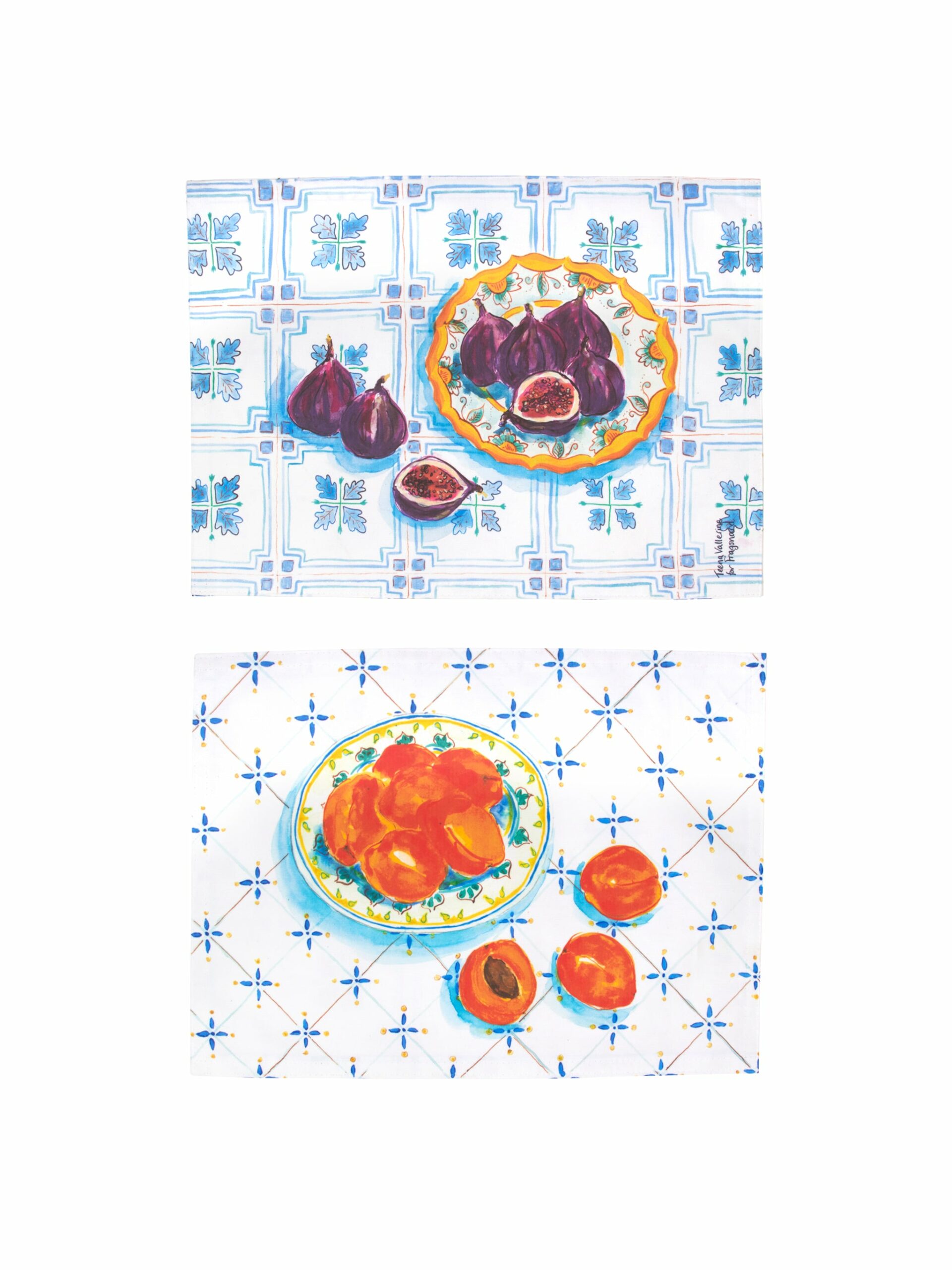 Fig and Apricot Two Sided Placemat Set