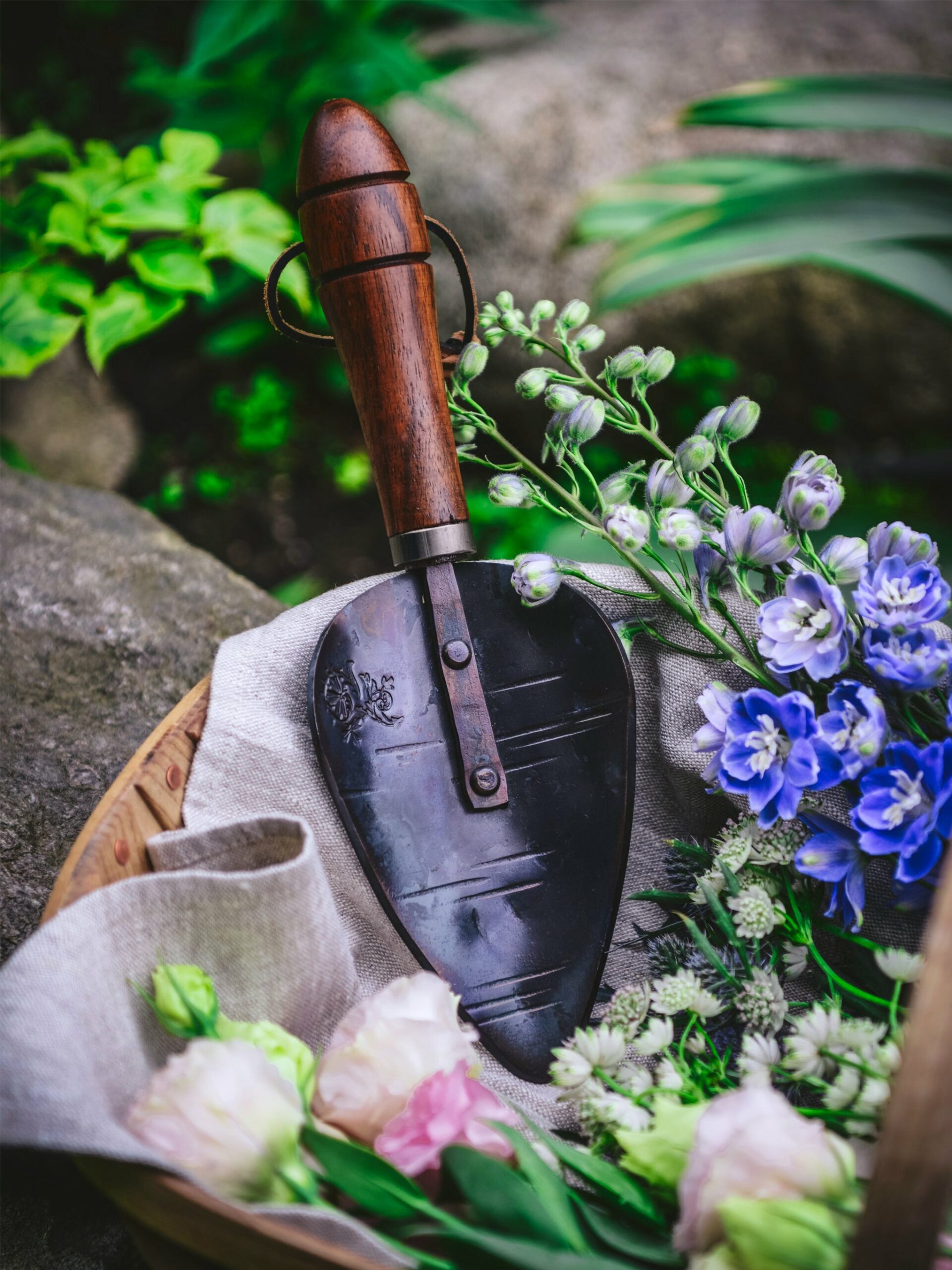 Fisher Blacksmithing Handcrafted Planting Trowel