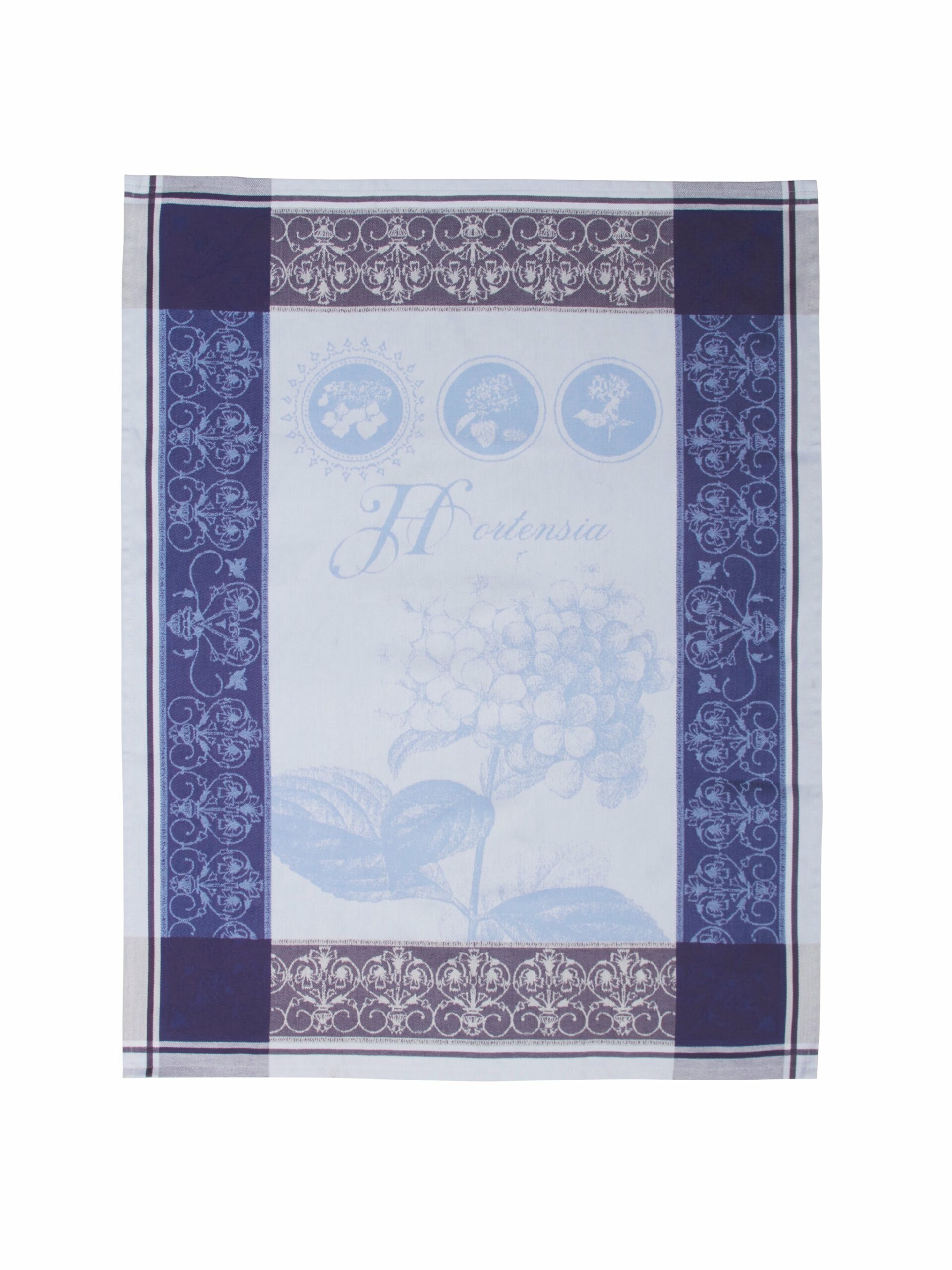 Garnier-Thiebaut Hydrangea Blue Kitchen Towel