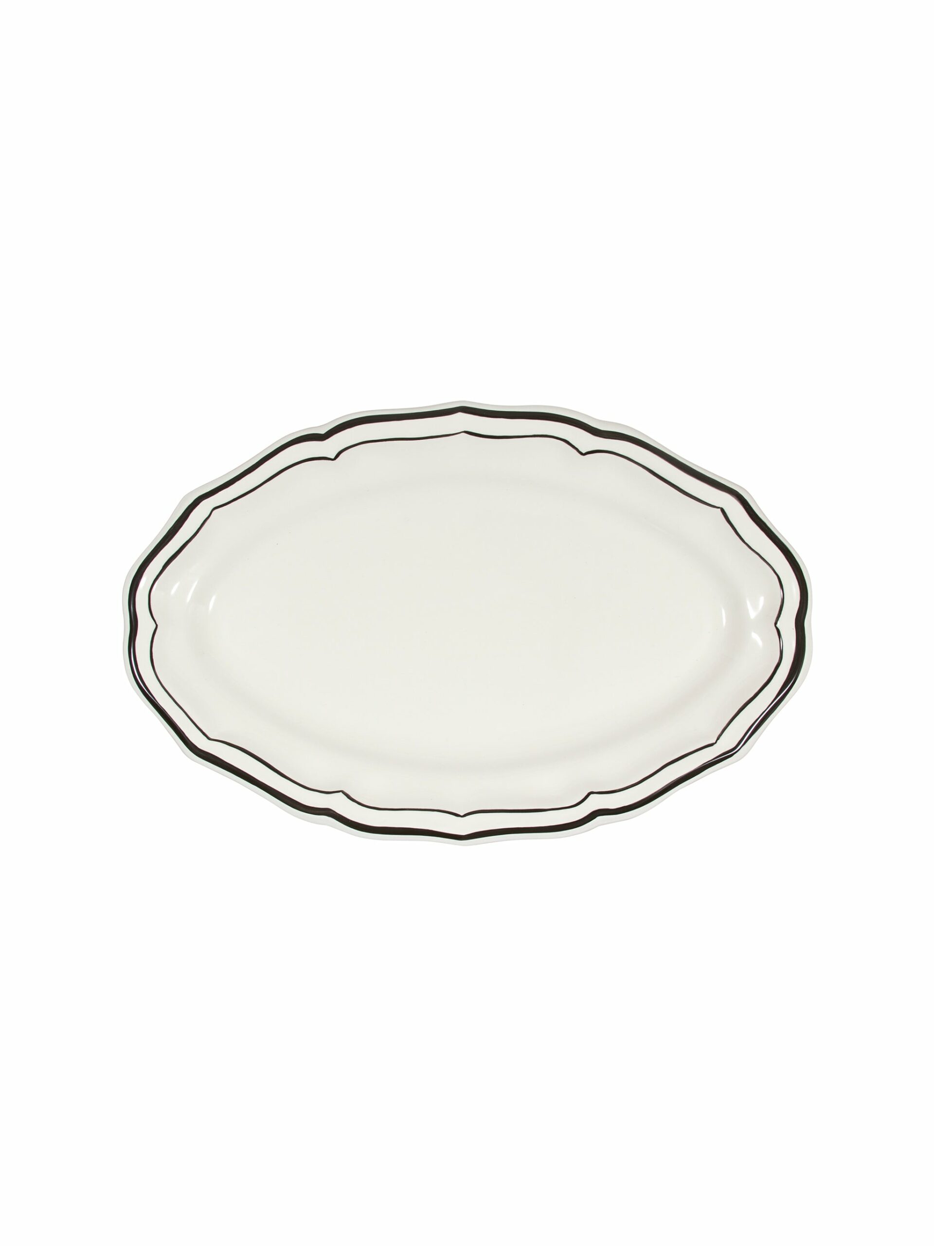 Gien Filet Midnight Oval Platter