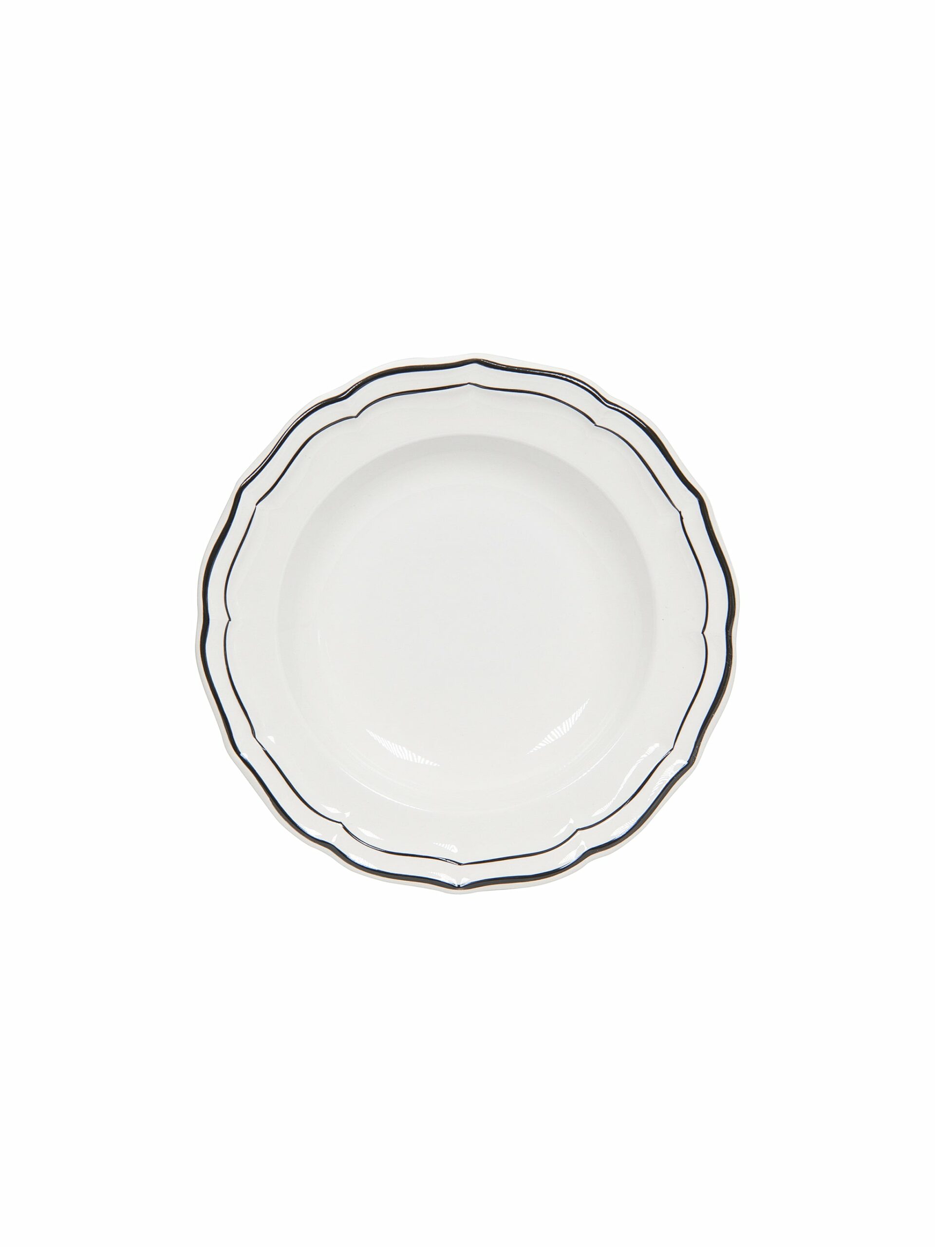 Gien Filet Midnight Soup Plate