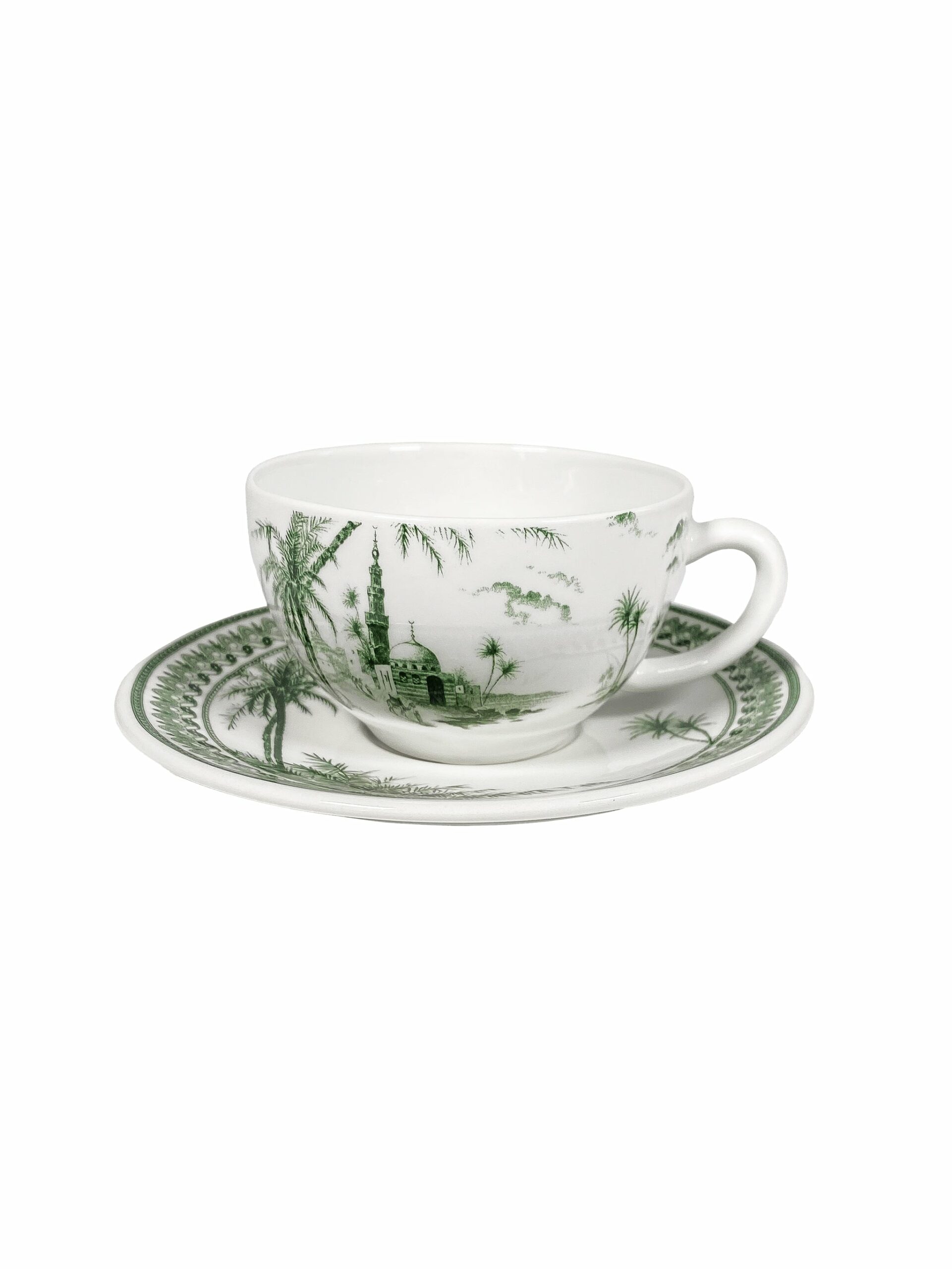 Gien Les Depareillees Vue Orient Tea Cup and Saucer