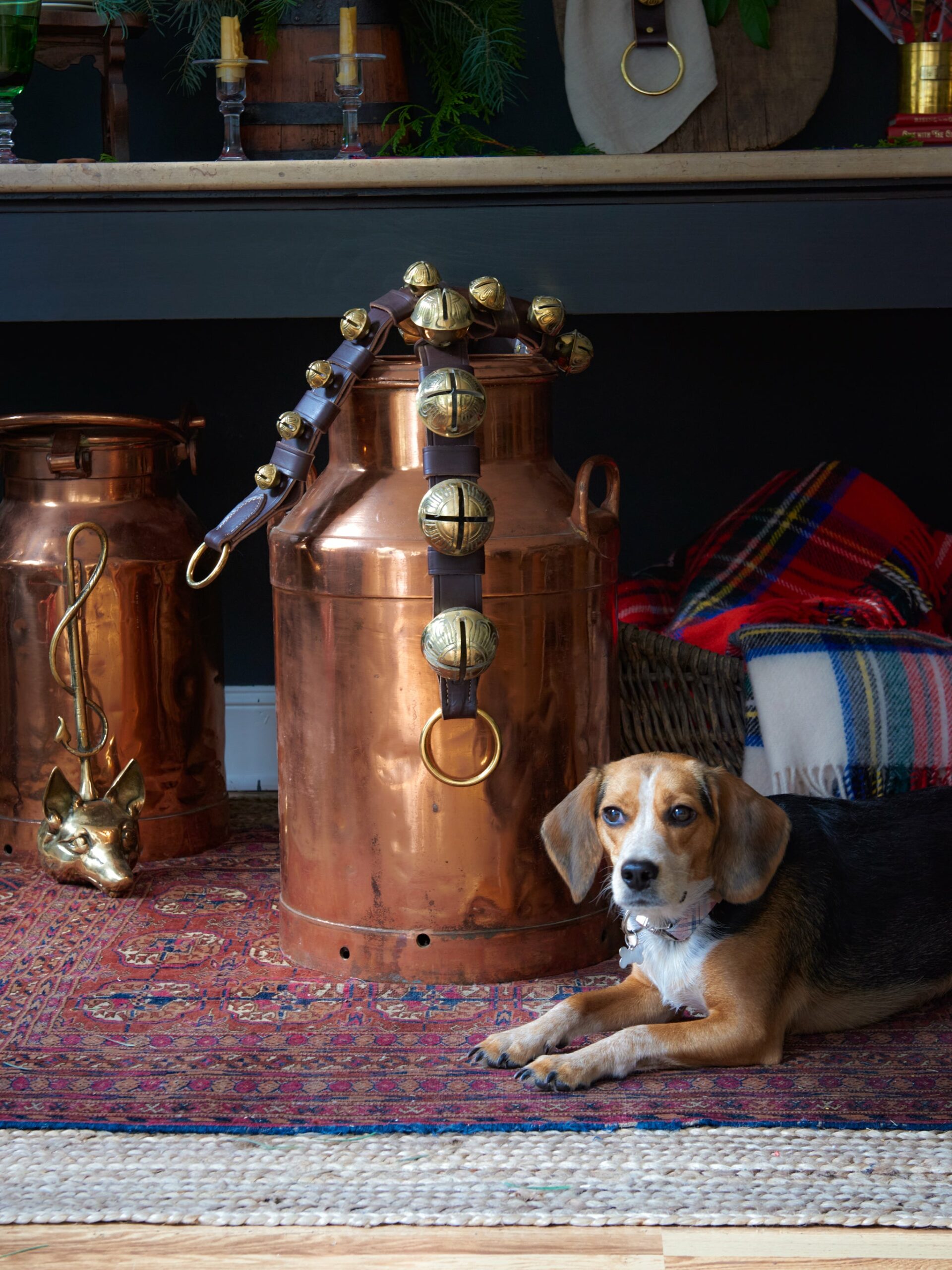 Heirloom Sleigh Bells with Brown Leather Straps