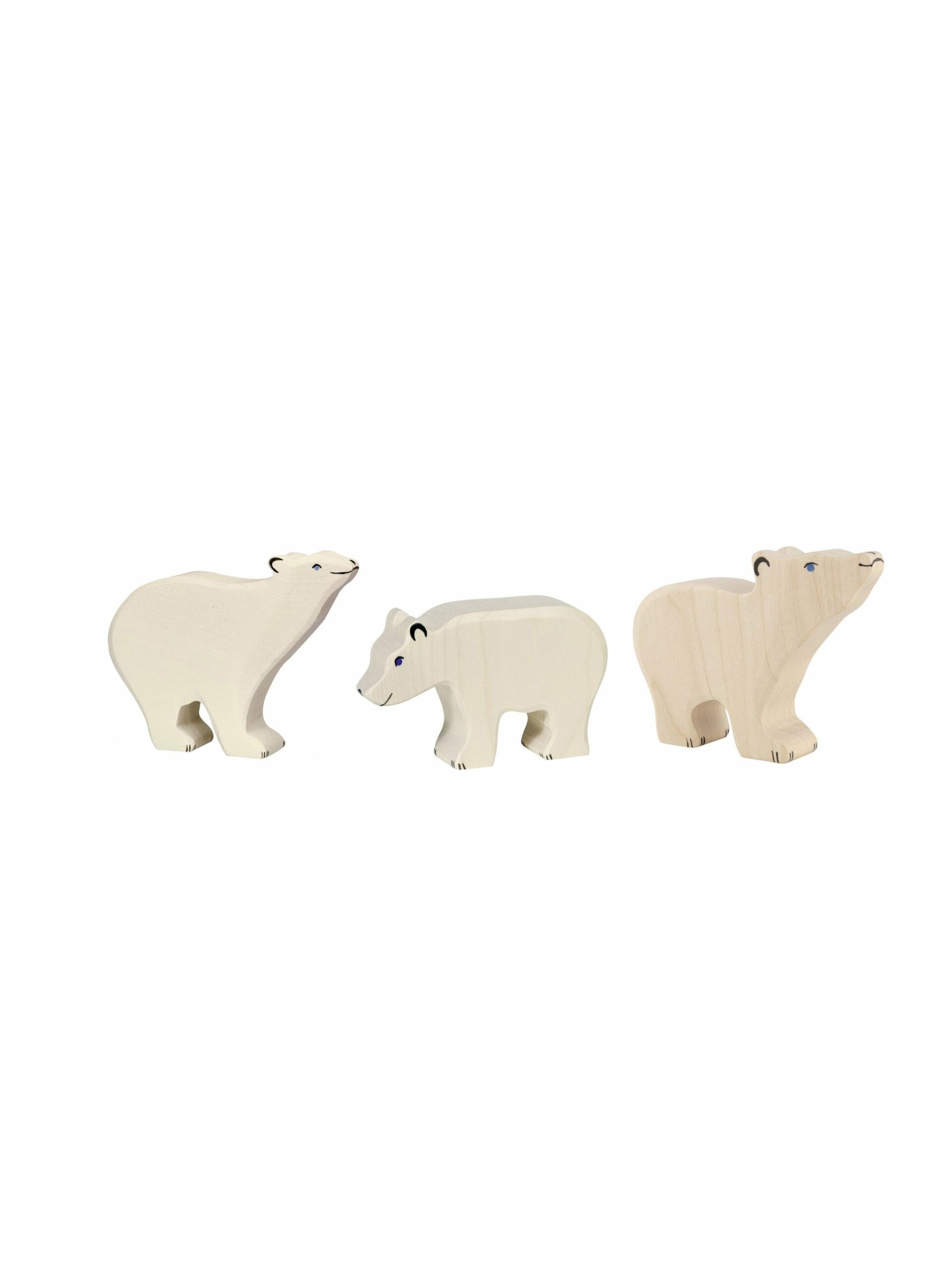 Holztiger Wooden Polar Bears