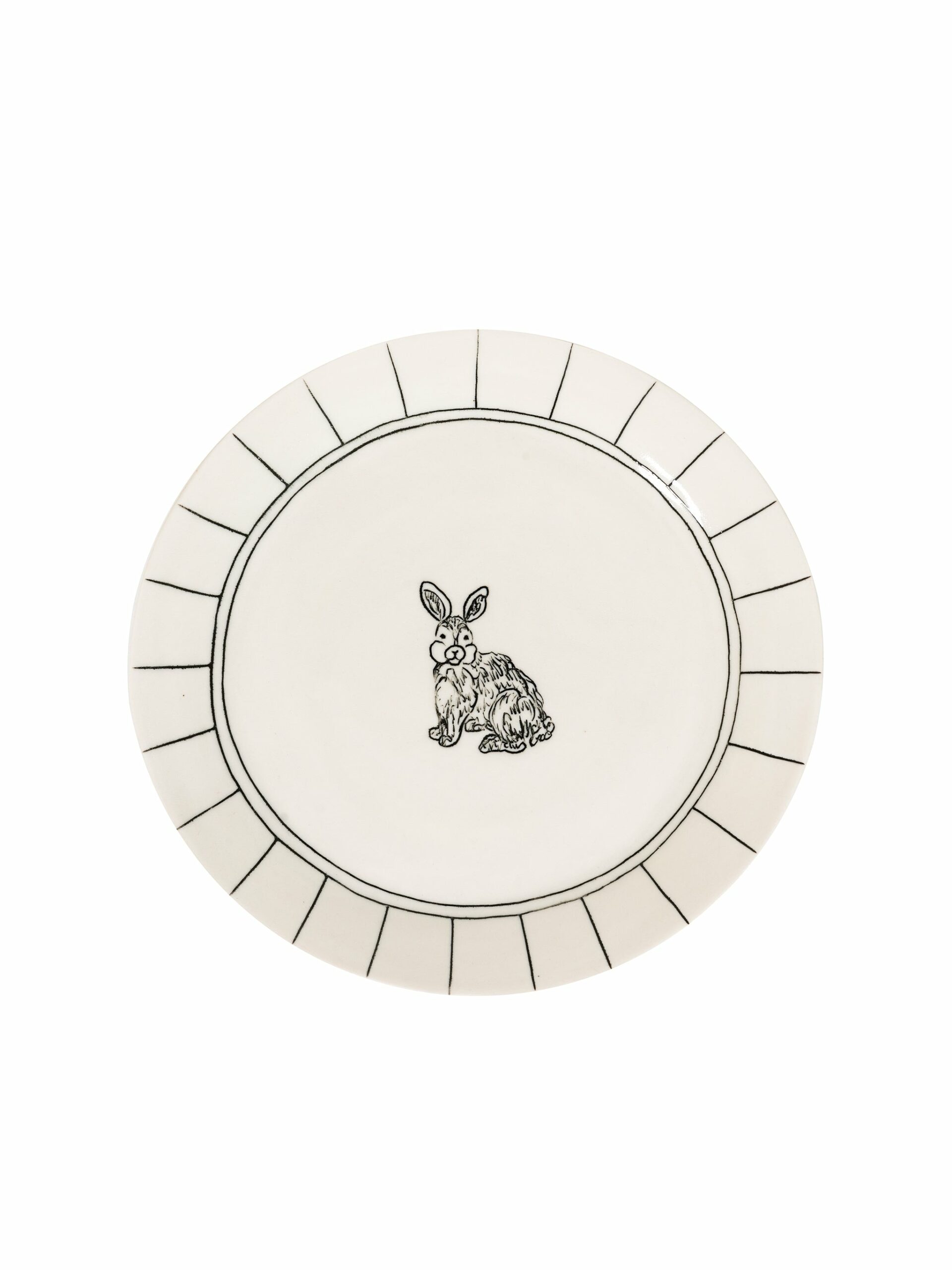 Hope and Mary Woodland Animal Striped Dinner Plate