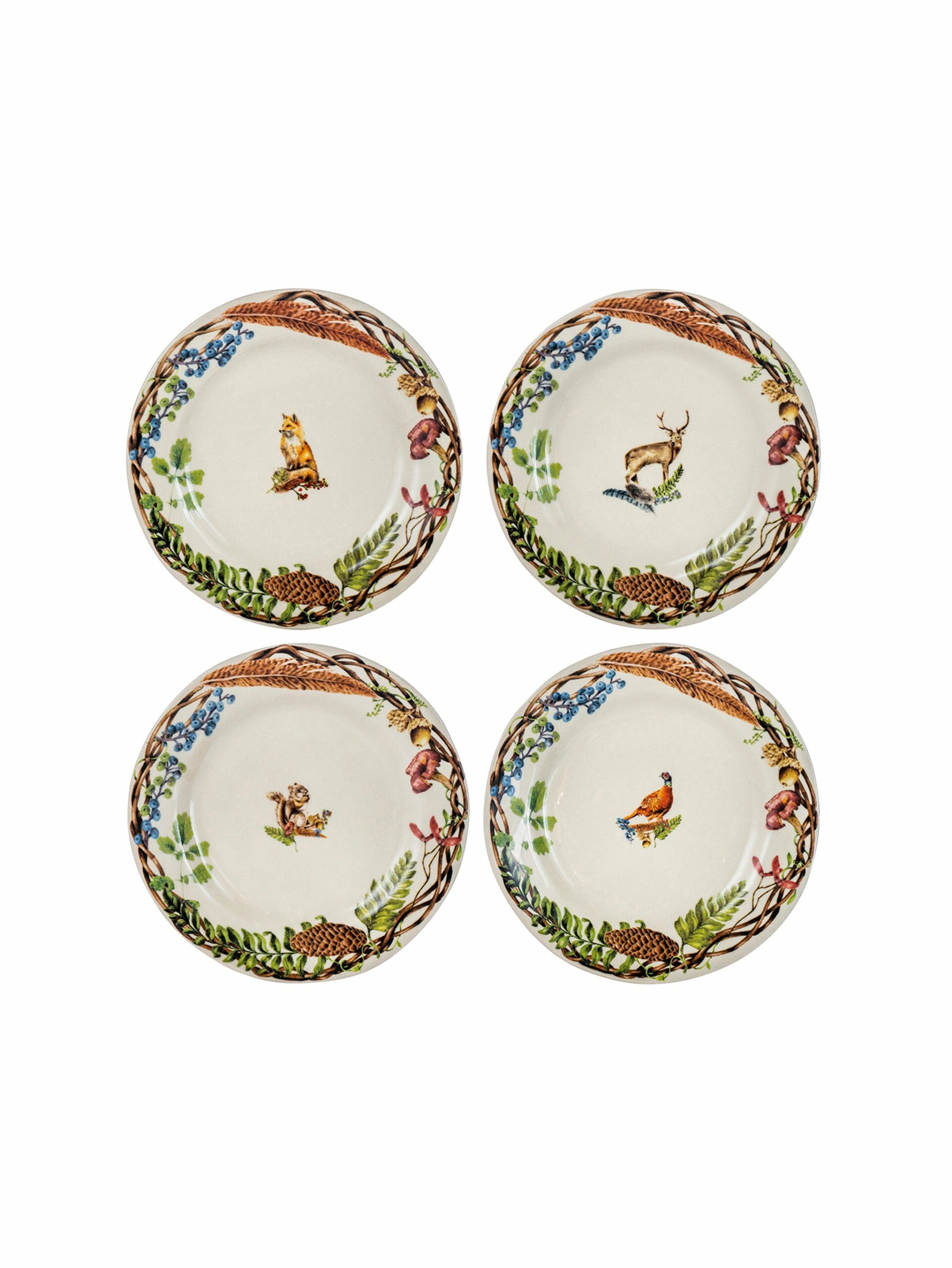 Juliska Forest Walk Dessert Plate Assorted Set