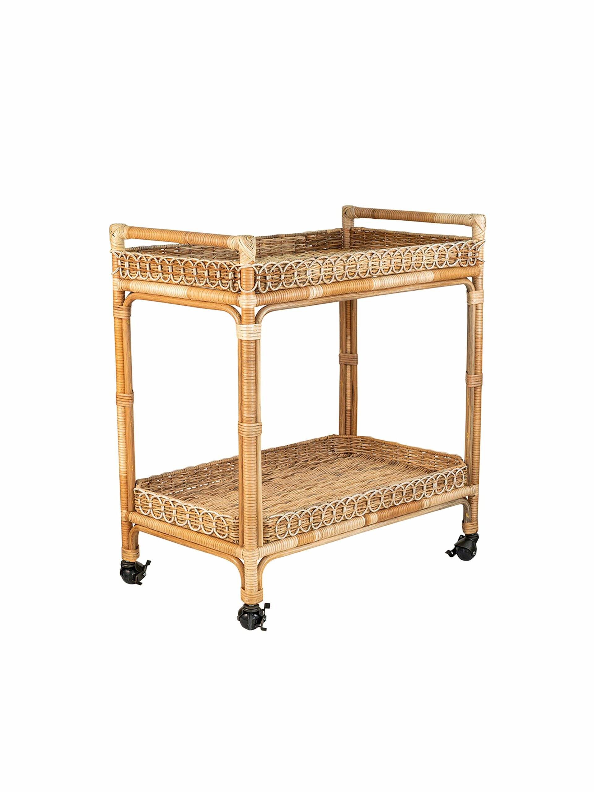 Juliska Provence Rattan Bar Cart