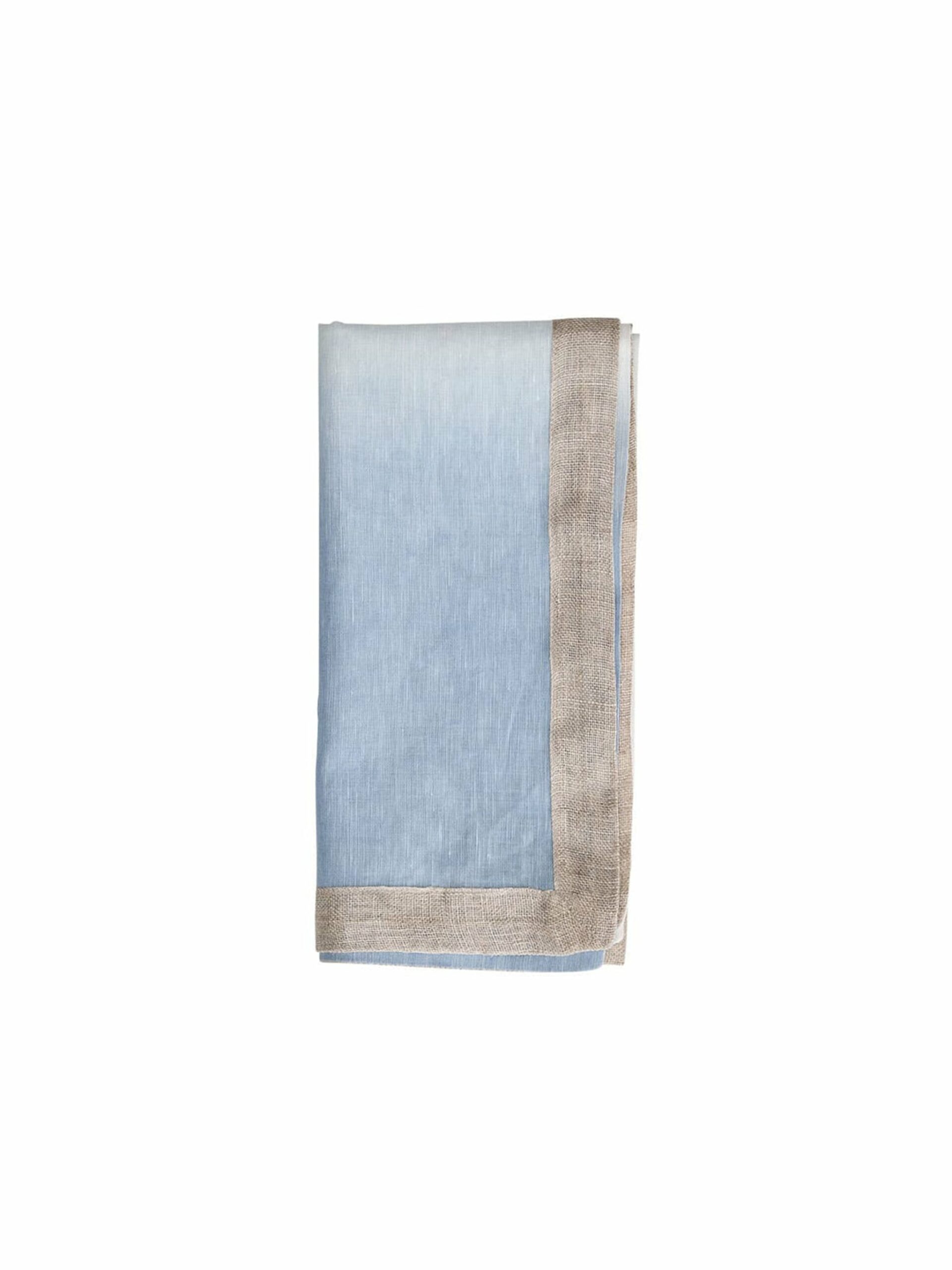 Kim Seybert Dip Dye White & Periwinkle Napkins