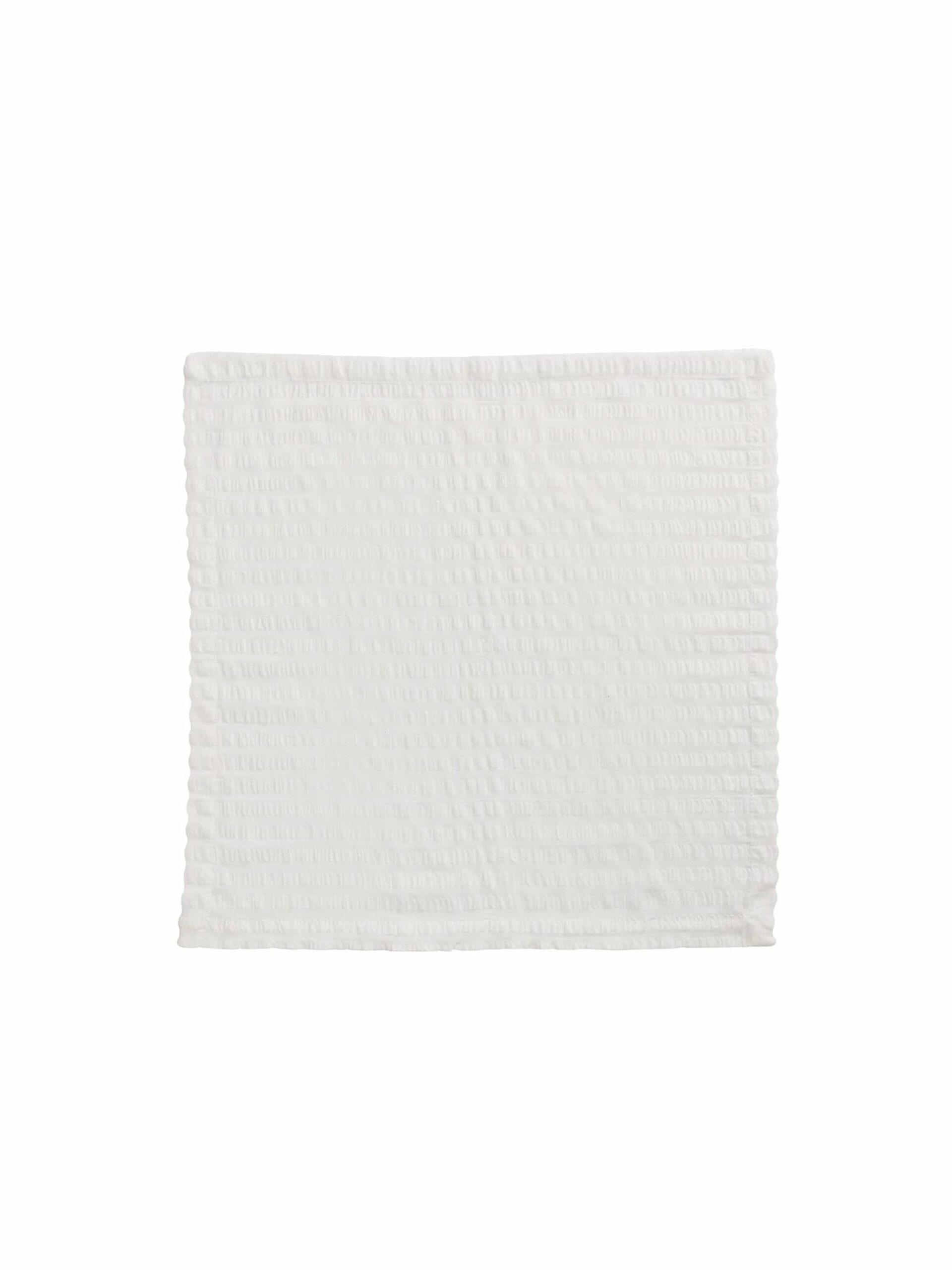 Kim Seybert White Seersucker Napkin Set