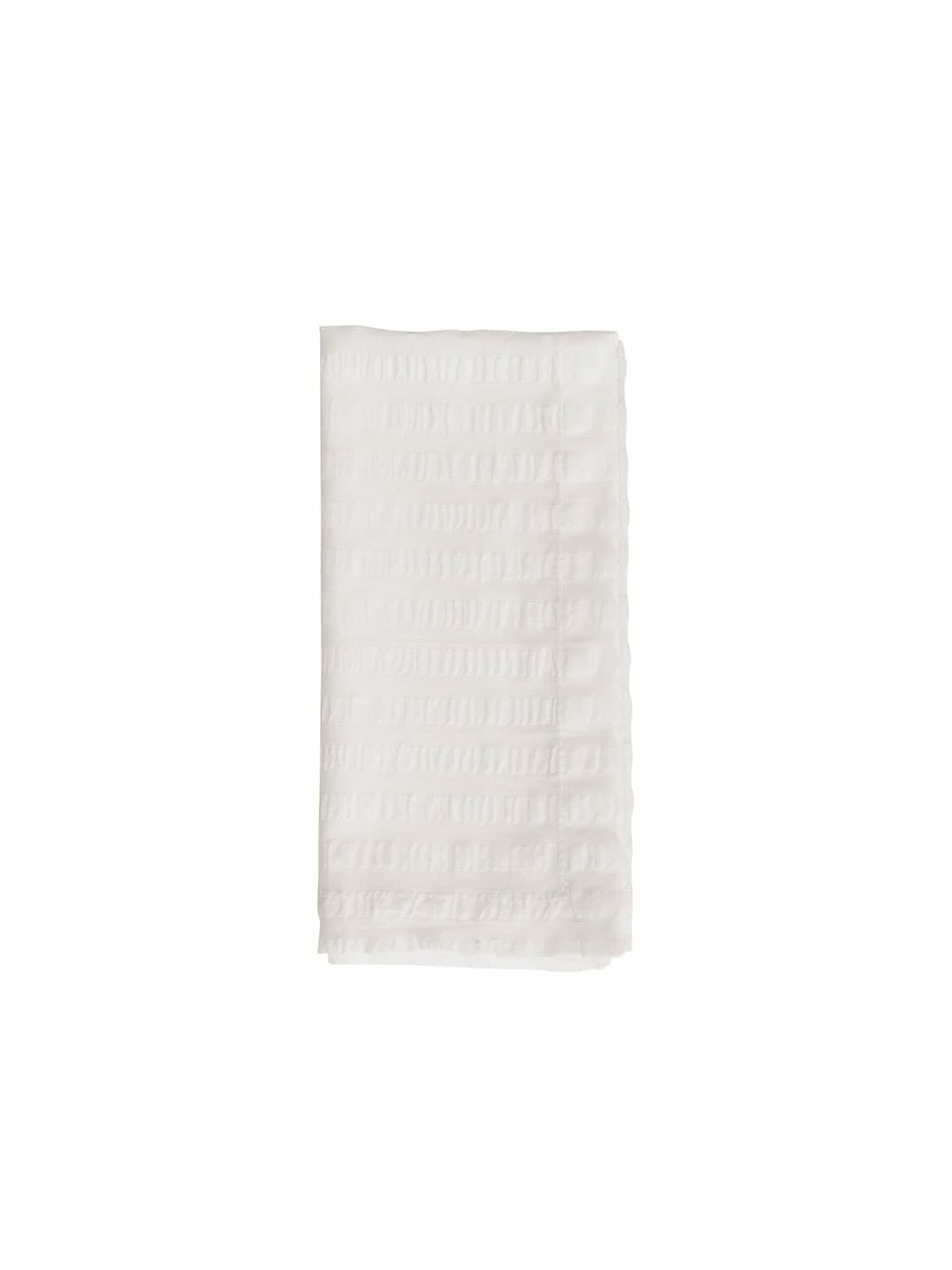 Kim Seybert White Seersucker Napkin Set