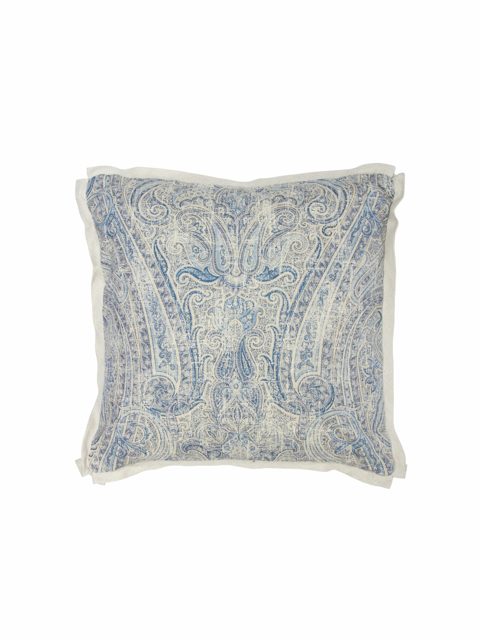 Kravet Blue Paisley Pillow