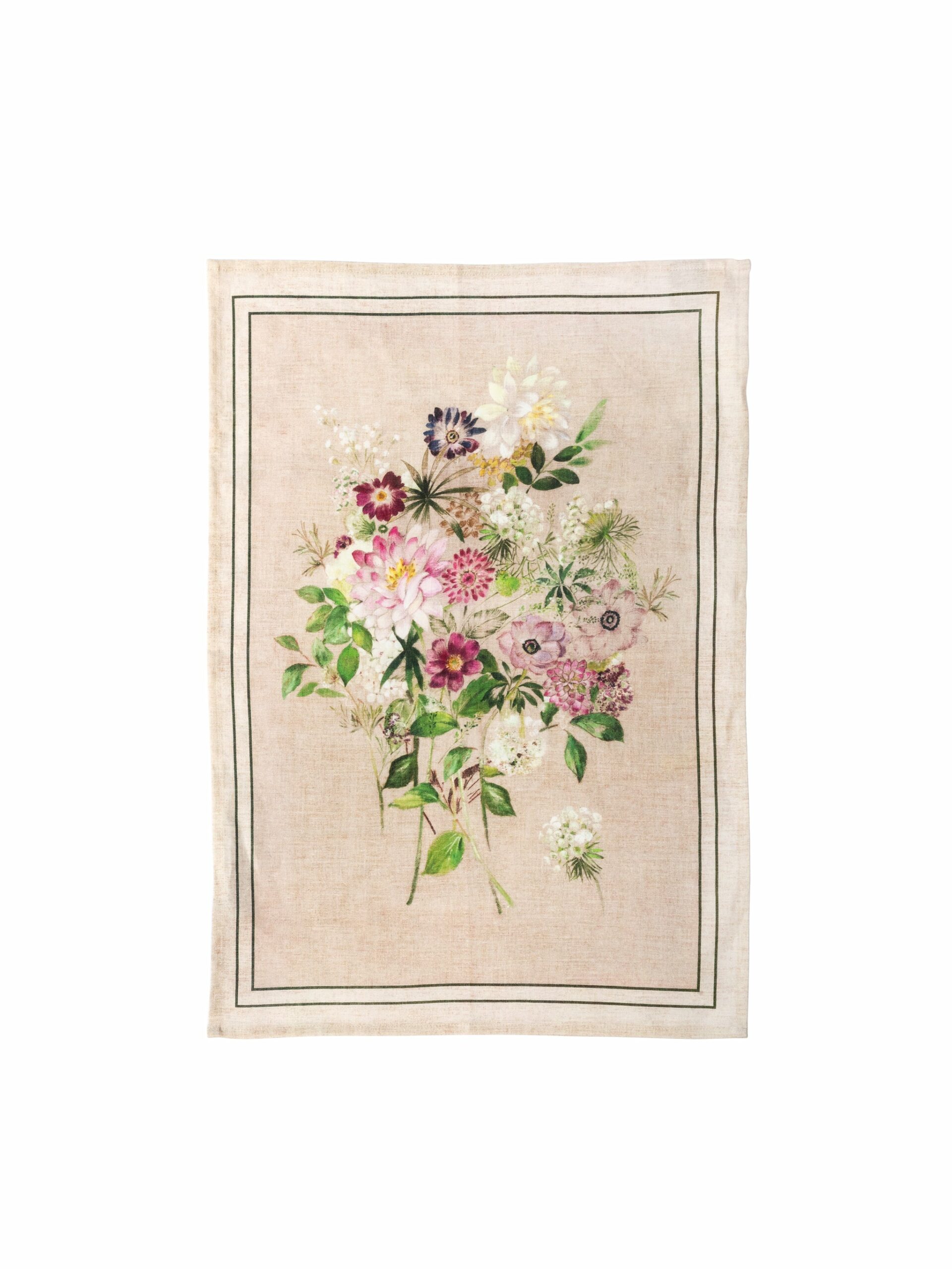 La Vie en Rose Linen Kitchen Towel