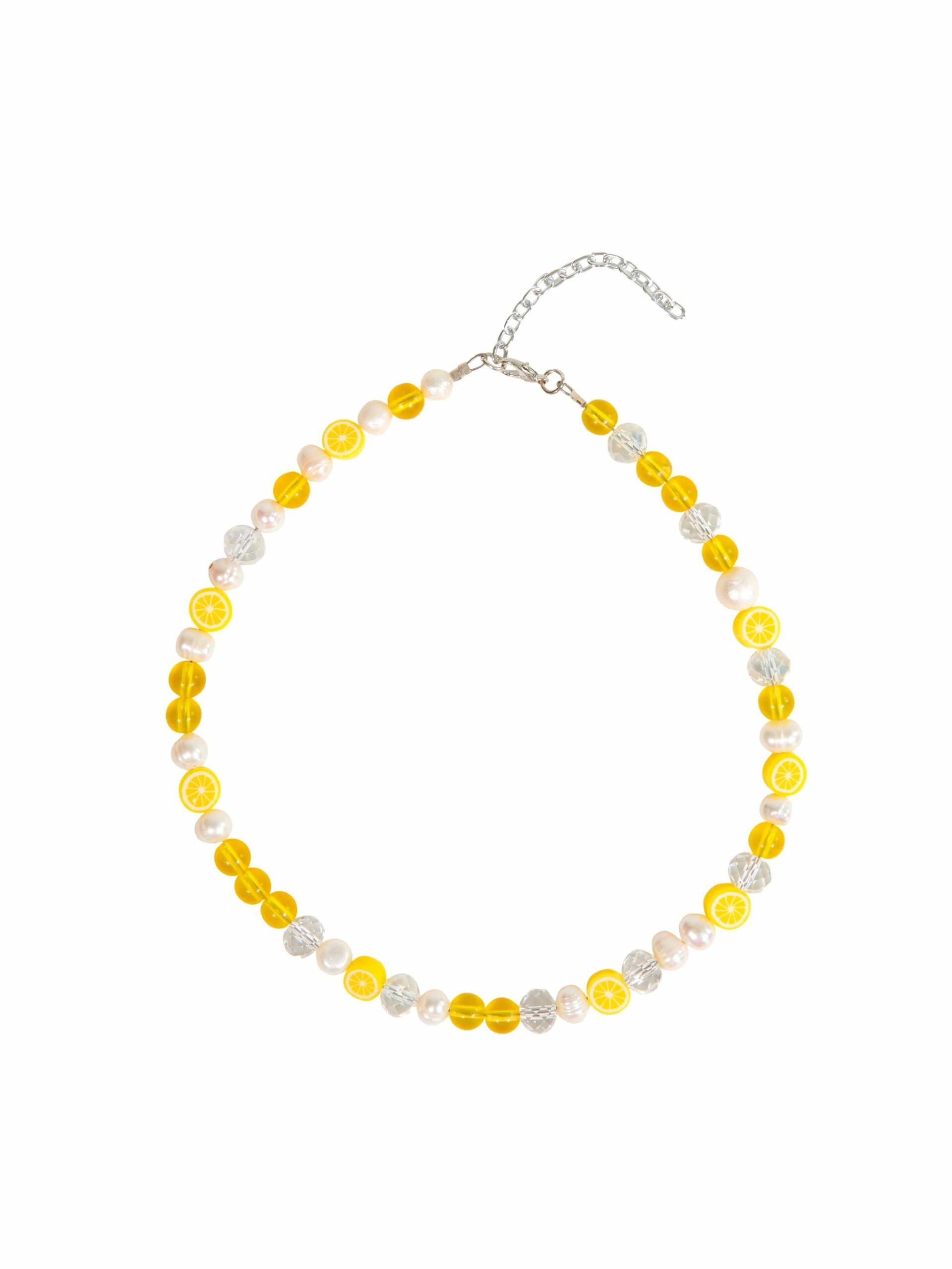 Lemon Beaded Necklace