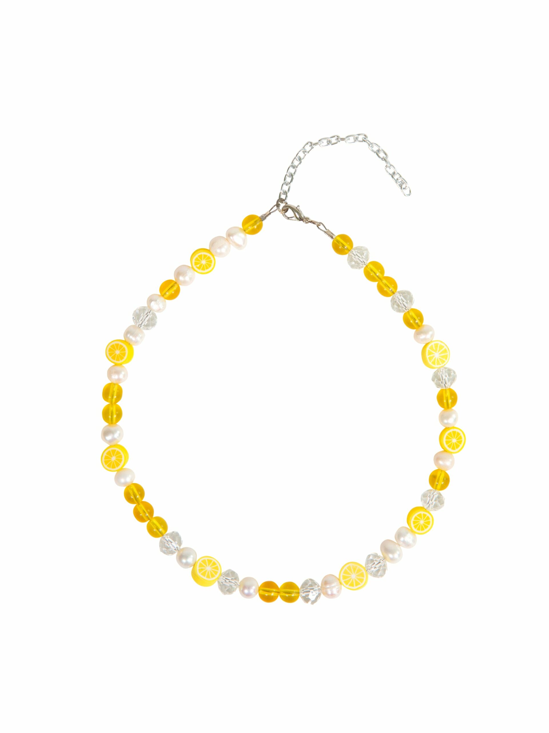 Lemon Beaded Necklace