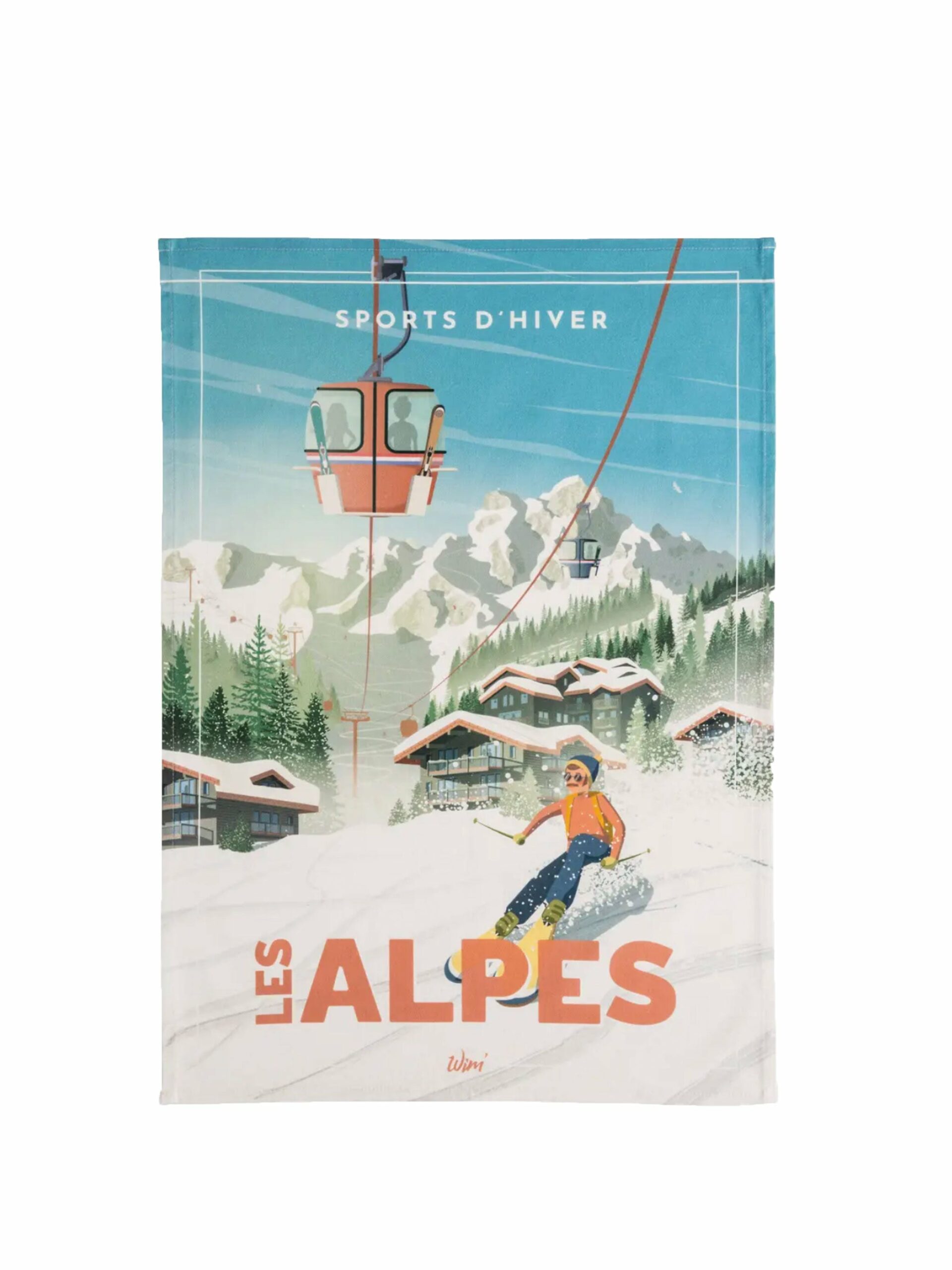 Les Alpes Kitchen Towel