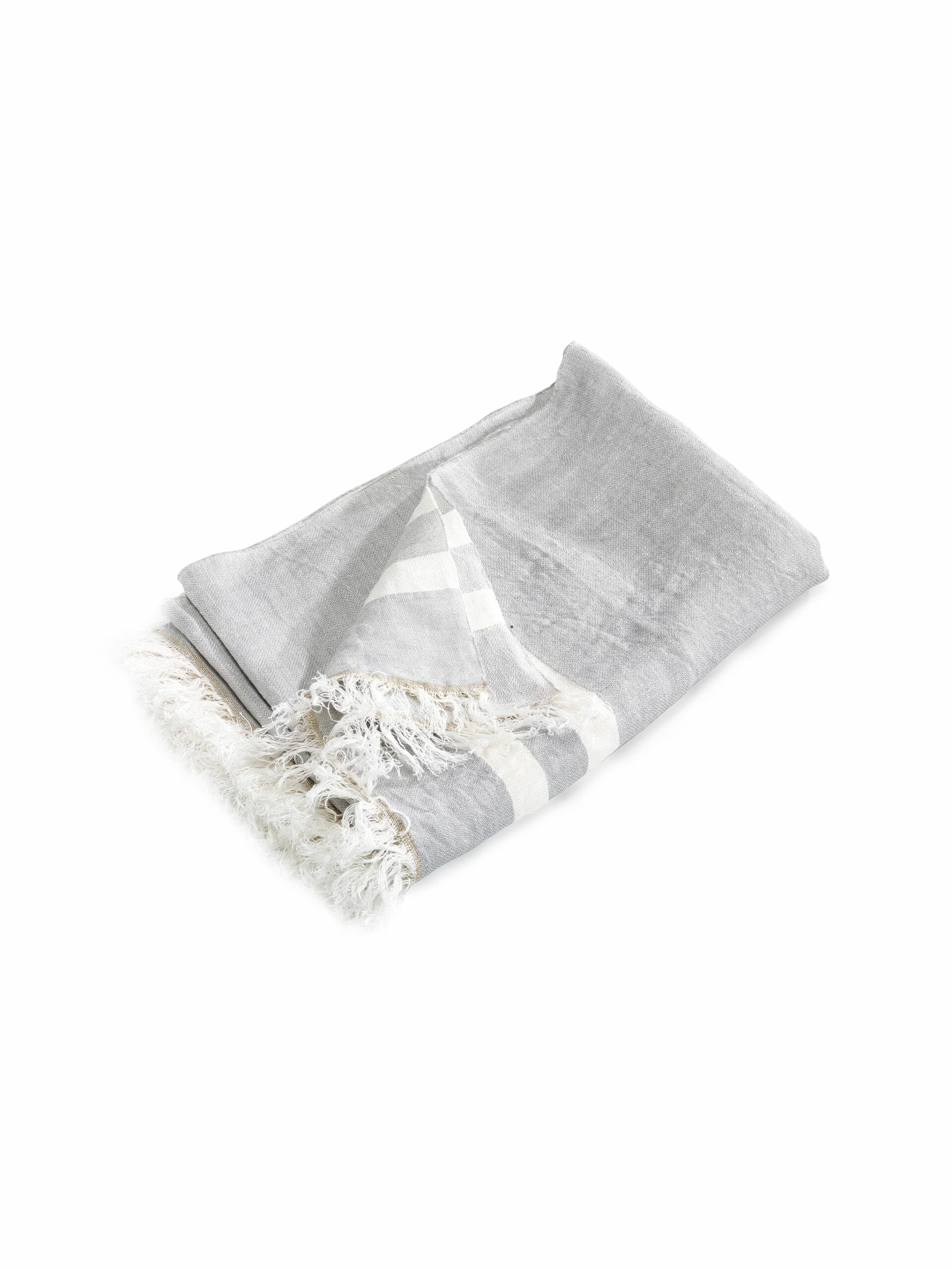 Libeco Belgian Towel Grey Stripe