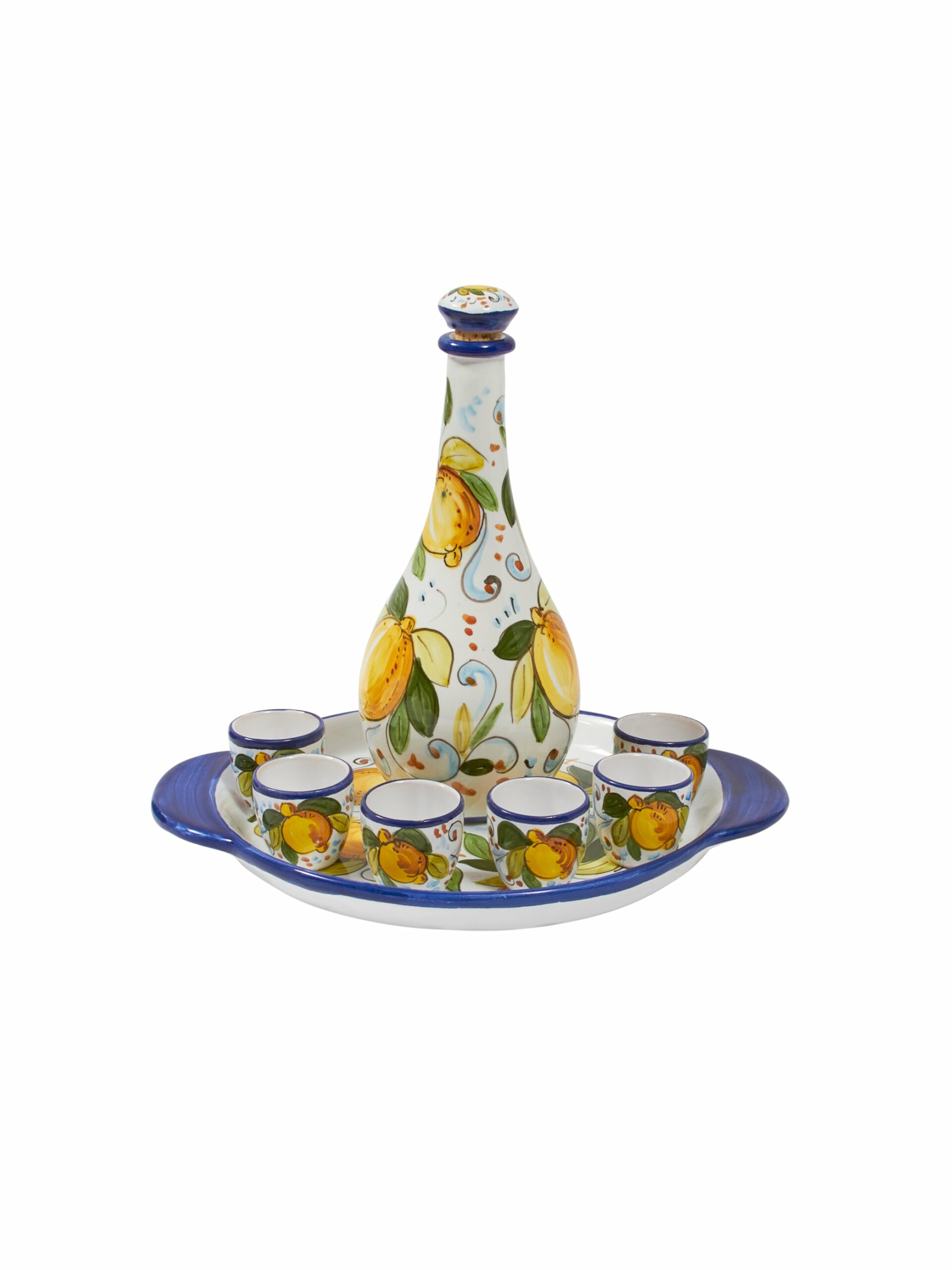 Limoncello Hand Painted Drinking Set